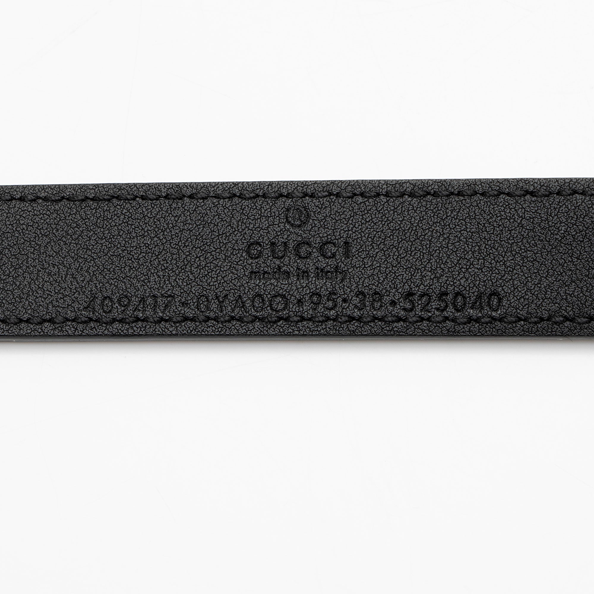 Gucci Leather GG Marmont Slim Belt - Size 38 / 95