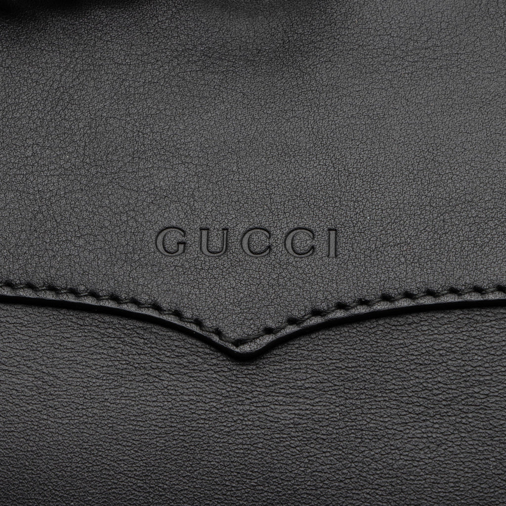 Gucci Leather GG Marmont Web Flap Chain Backpack