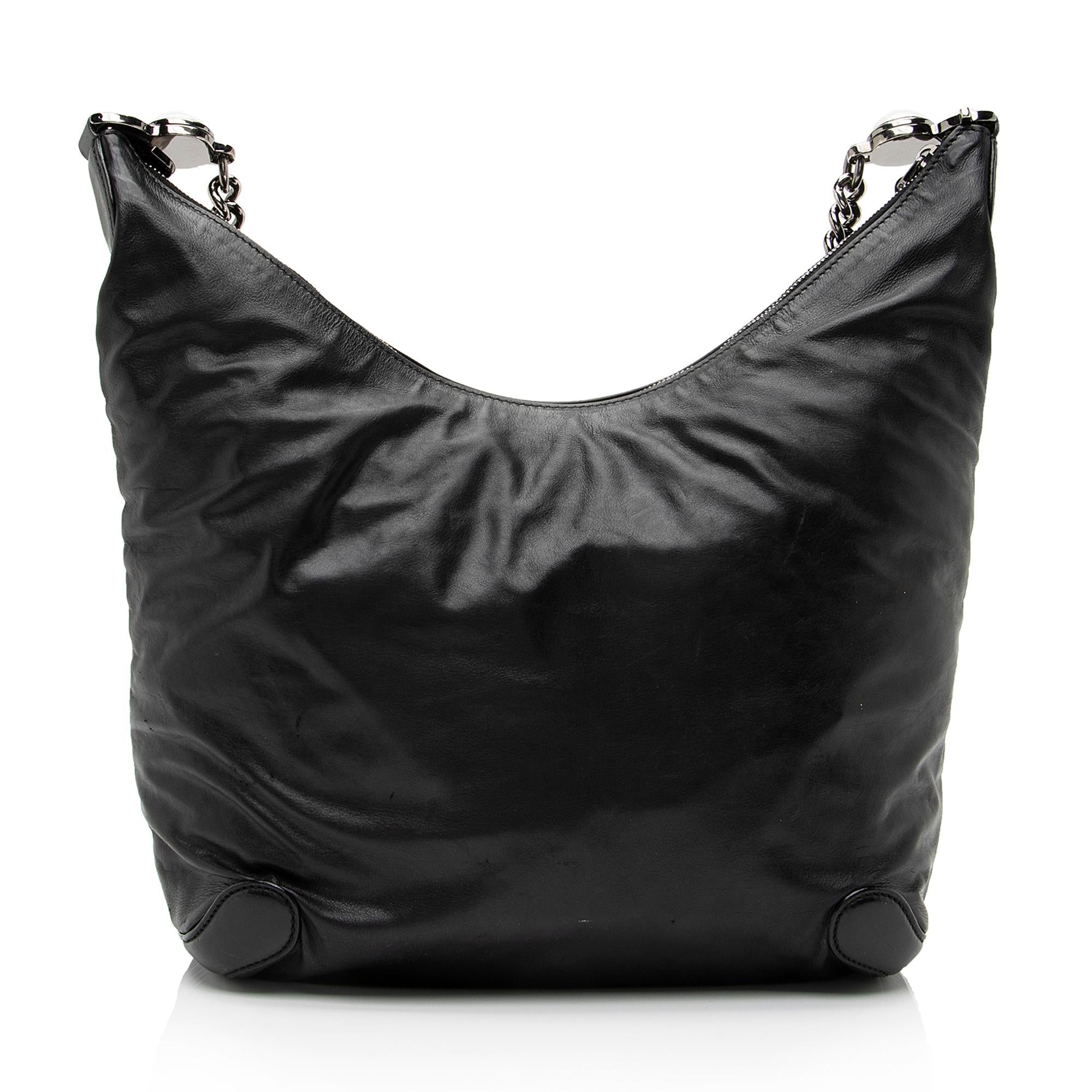 Gucci Leather Galaxy Medium Chain Hobo (SHF-23368)