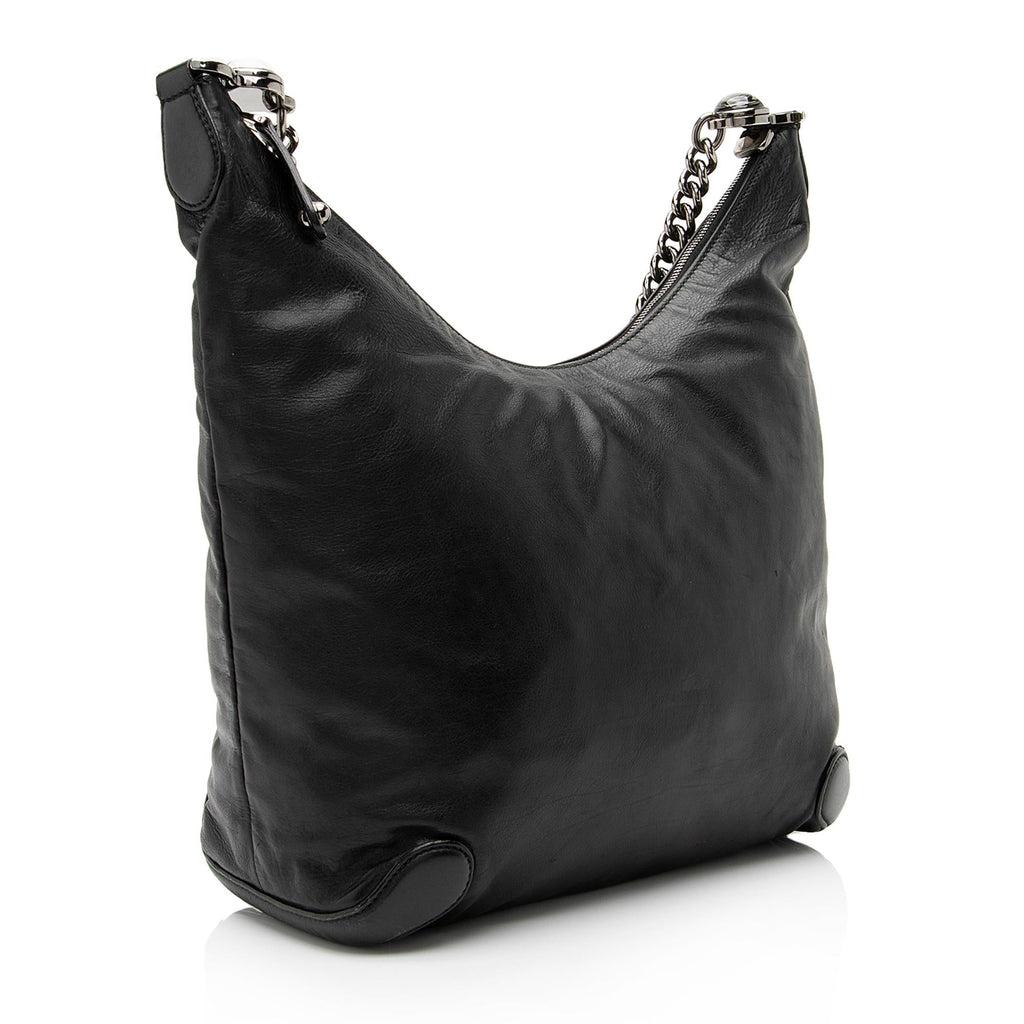 Gucci Leather Galaxy Medium Chain Hobo (SHF-23368)