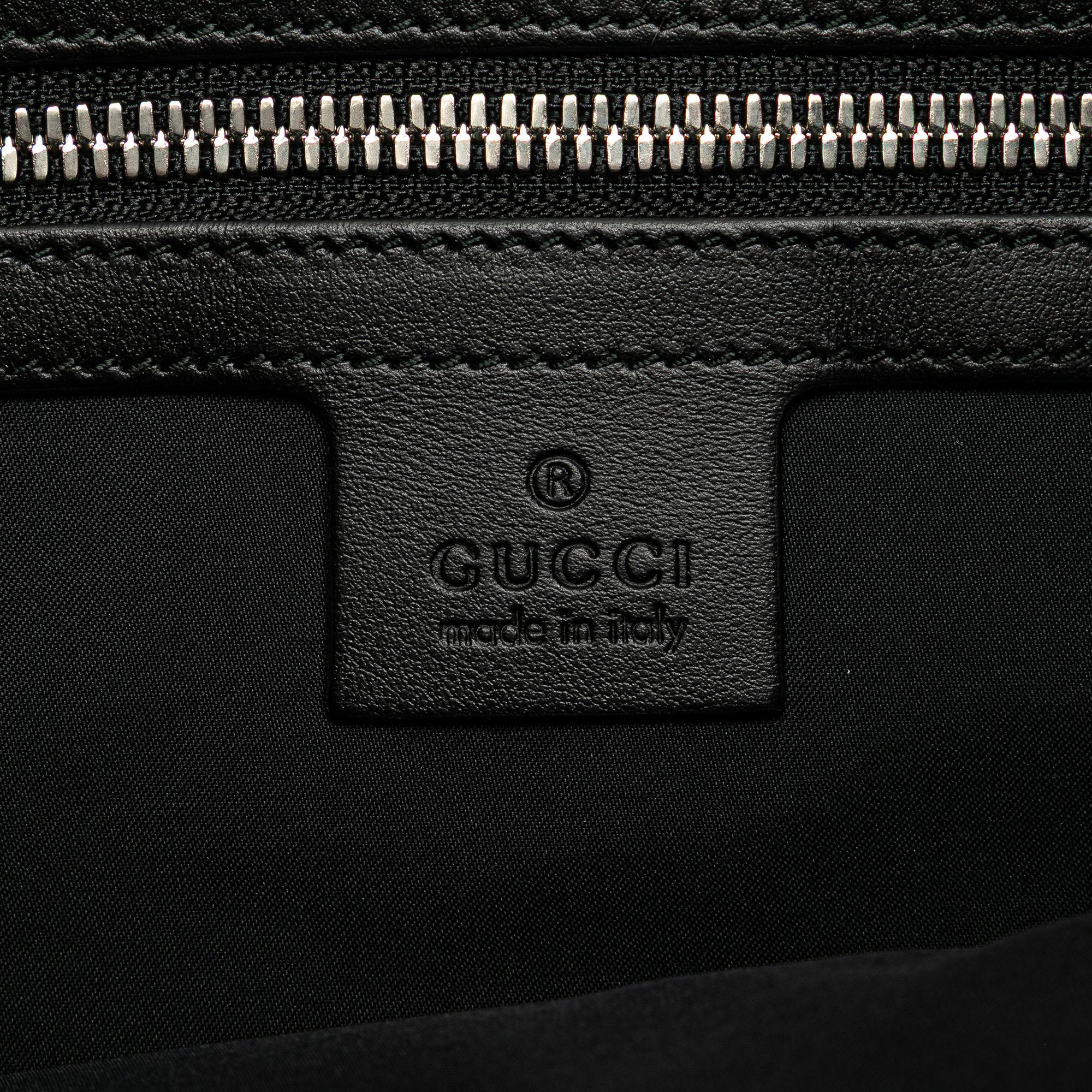 Gucci Leather Gucci Ghost Drawstring Backpack