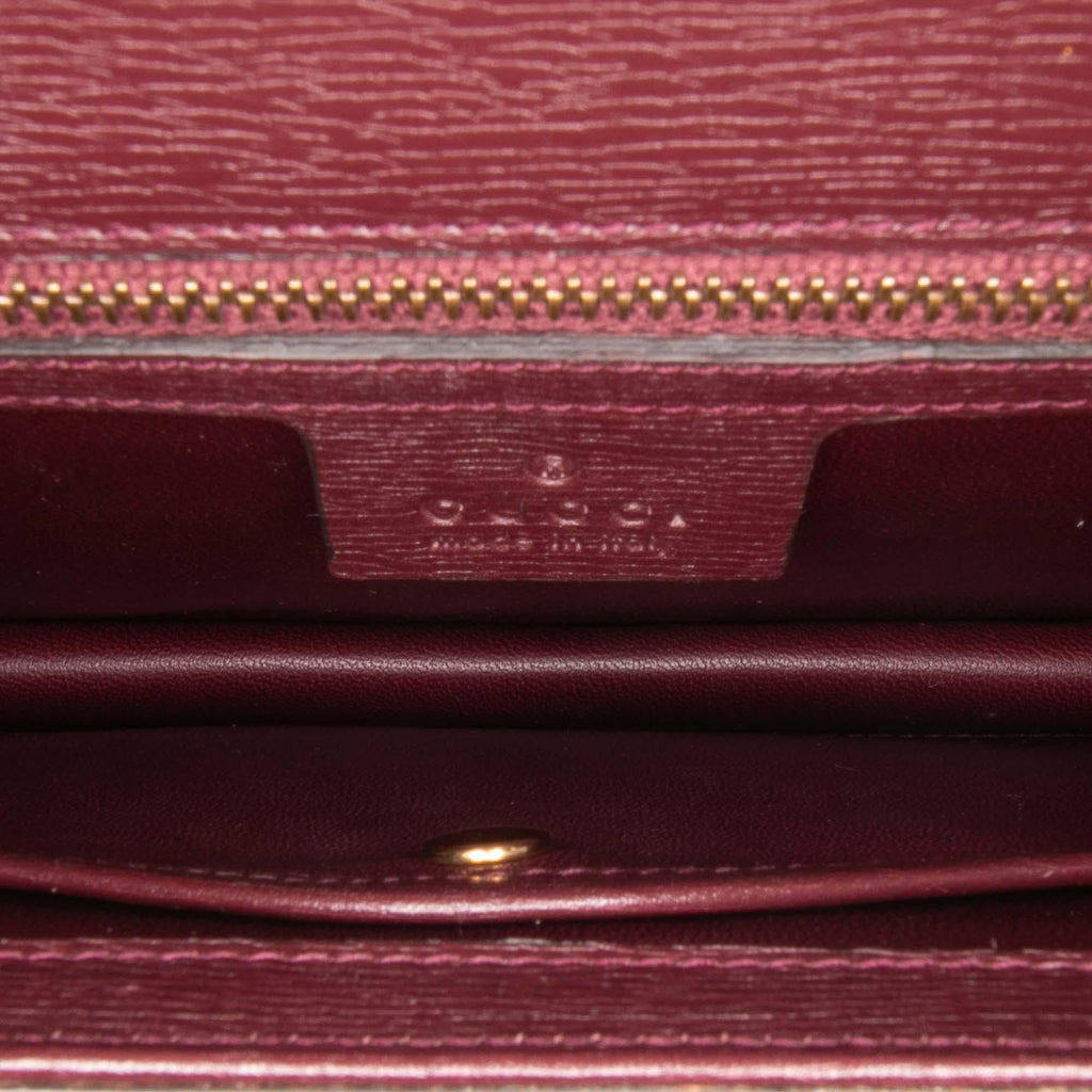 Gucci Leather Heartbeat Clutch