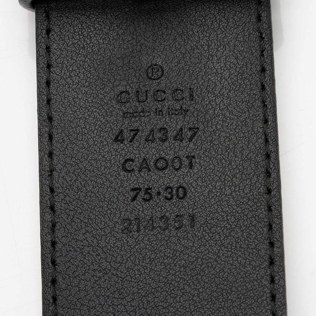 Gucci Leather Interlocking G Belt - Size 30 / 75 (SHF-NqTH3k)