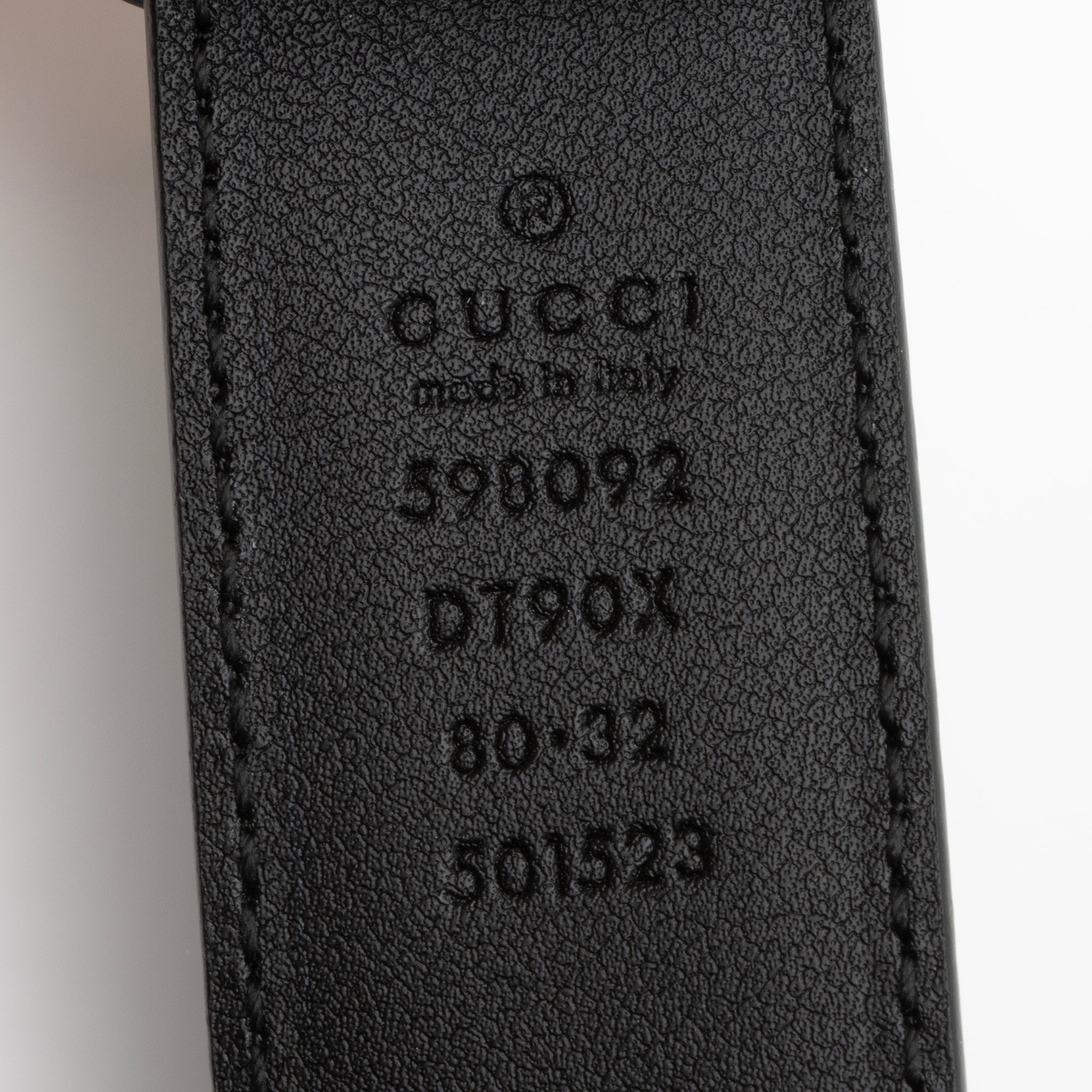 Gucci Leather Interlocking G Belt - Size 32 / 80 (SHF-23273)