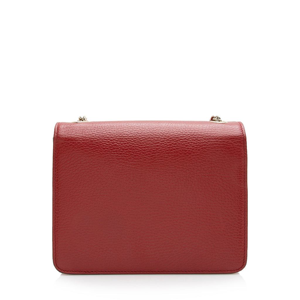 Gucci Leather Interlocking G Small Shoulder Bag (SHF-22434)