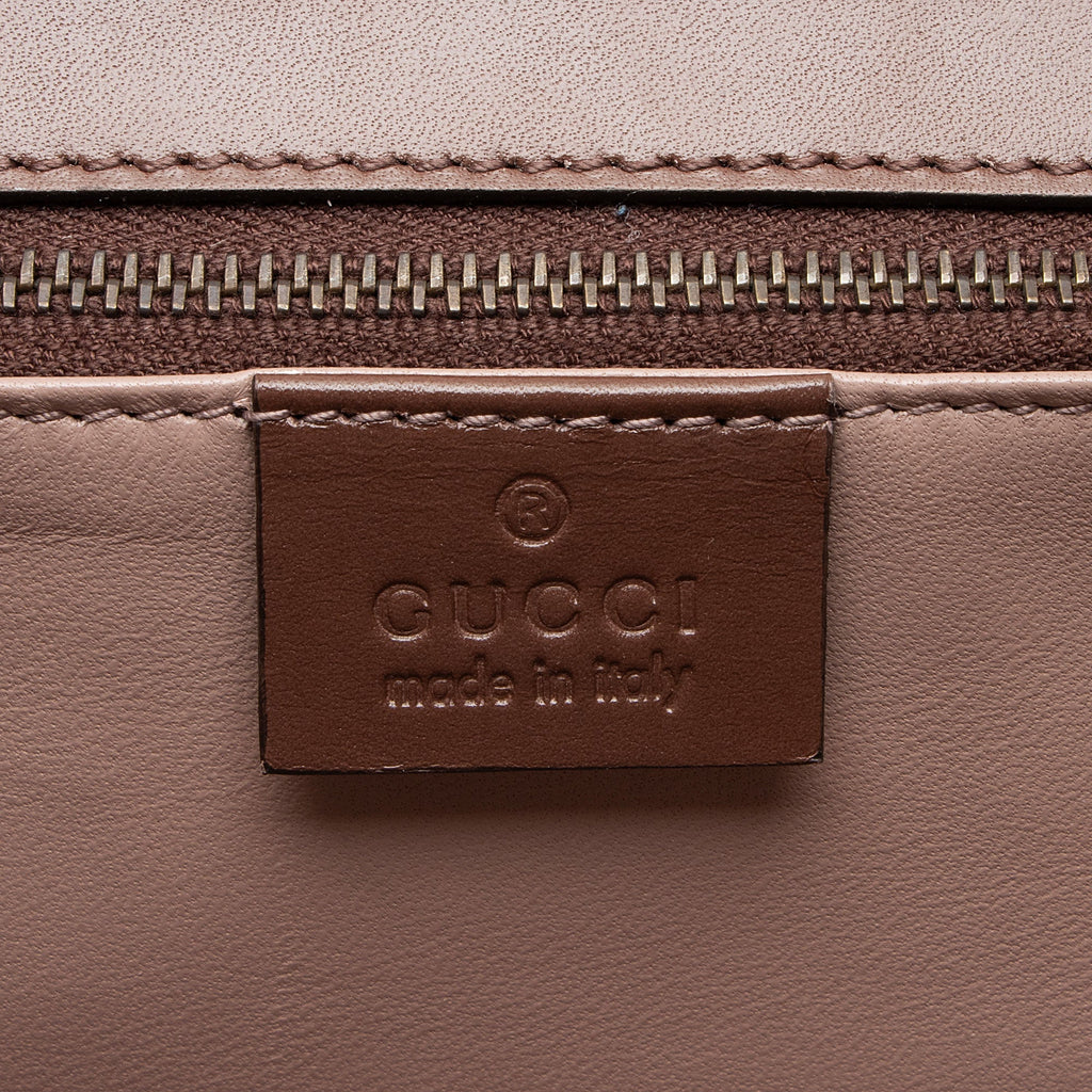 Gucci Leather Lady Buckle Clutch
