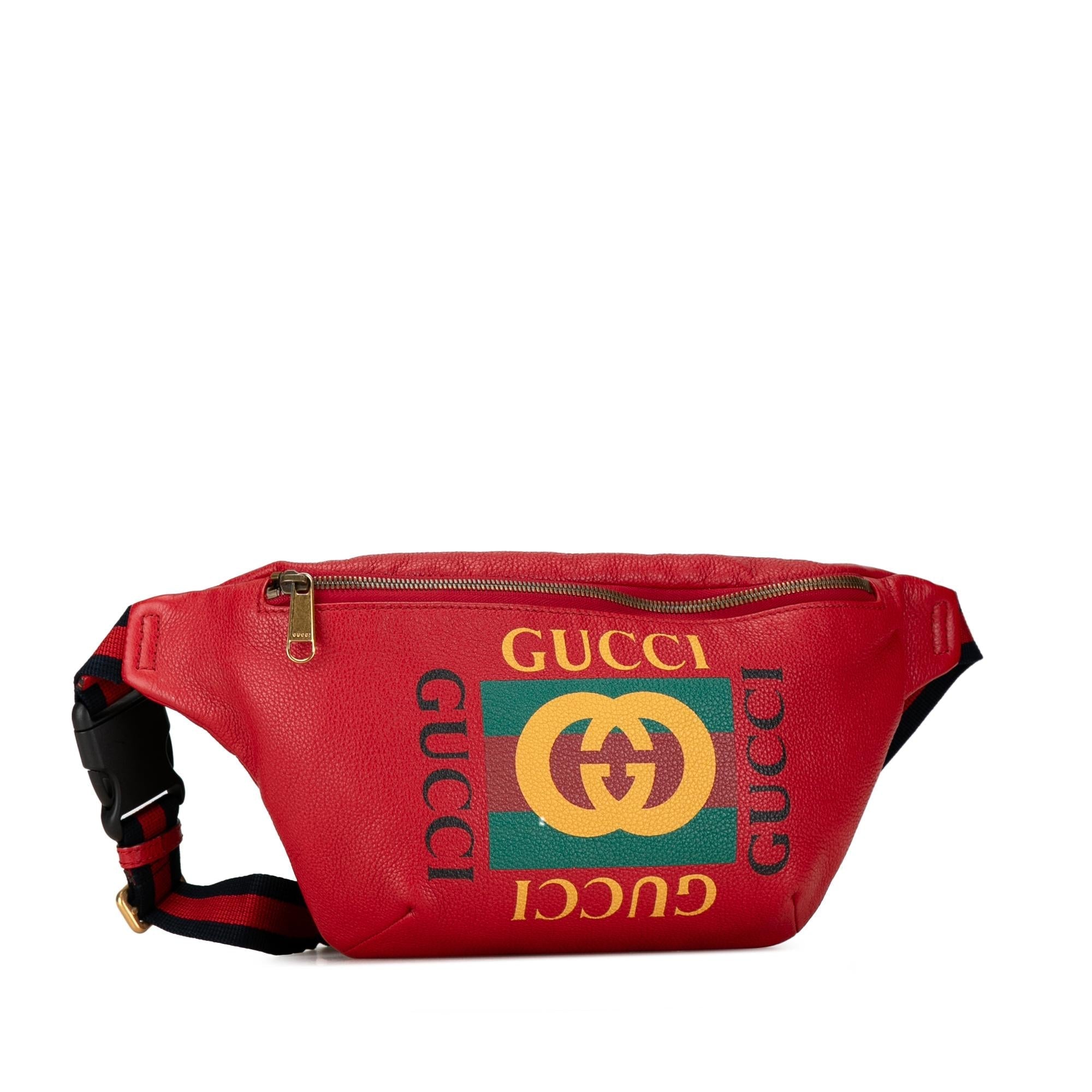 Gucci Leather Logo Belt Bag
