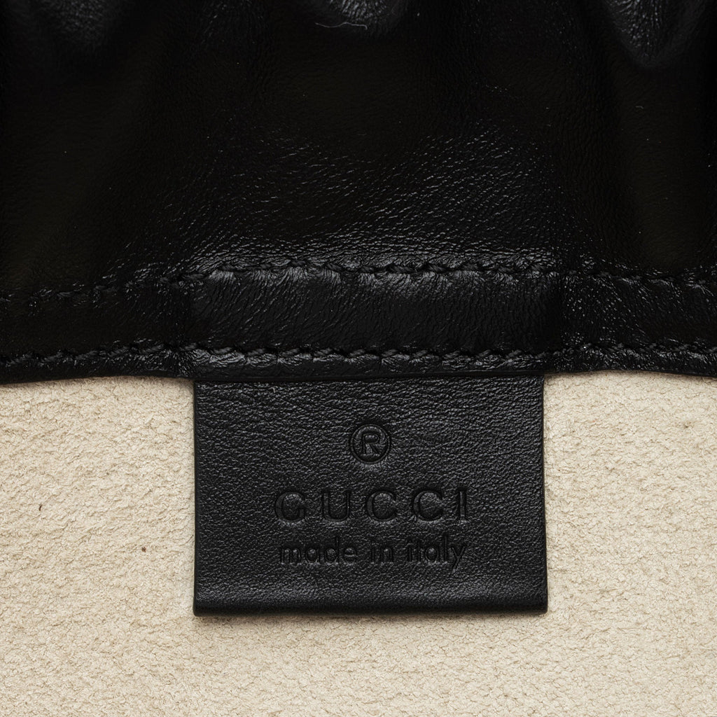 Gucci Leather Logo Drawstring Backpack (SHF-8PDv2U)