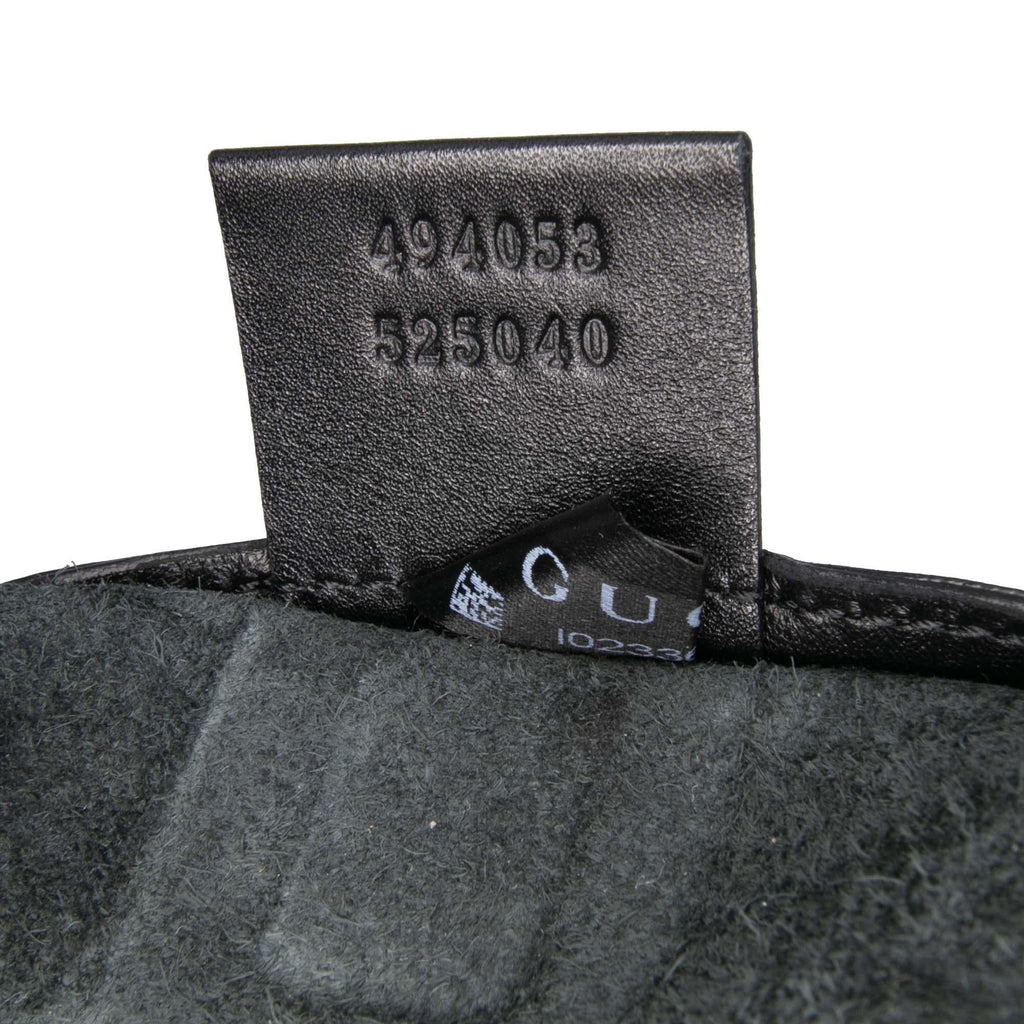 Gucci Leather Logo Drawstring Backpack