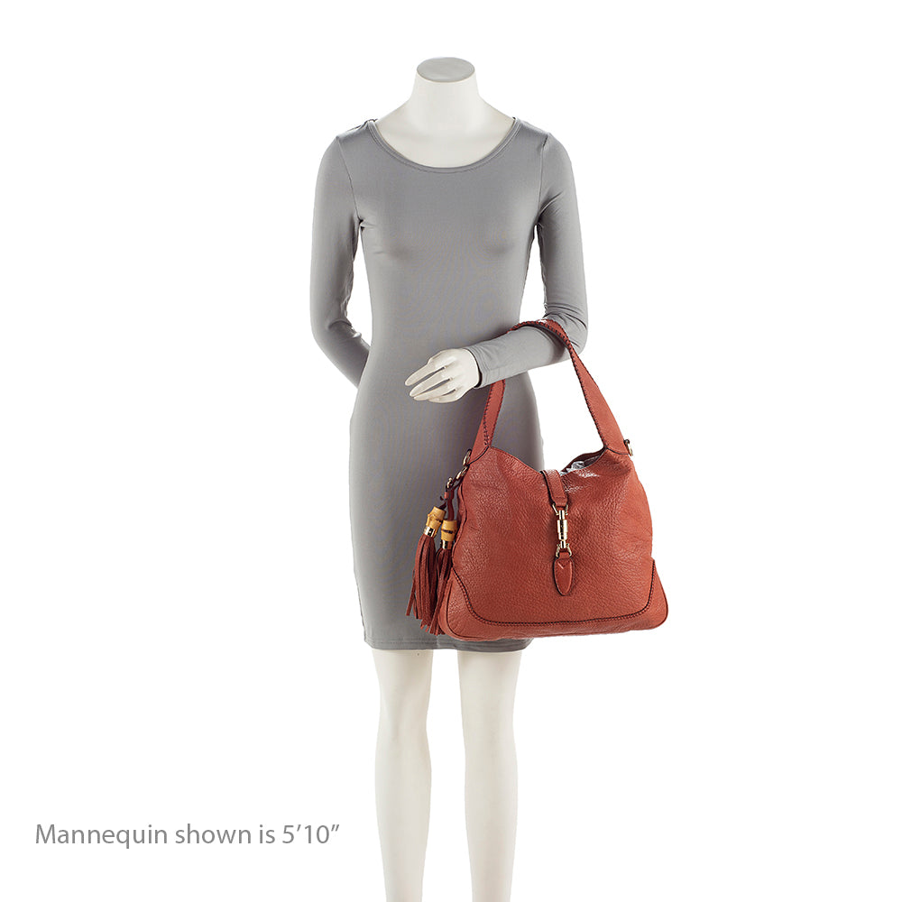 Gucci Leather New Jackie Shoulder Bag (SHF-19862)