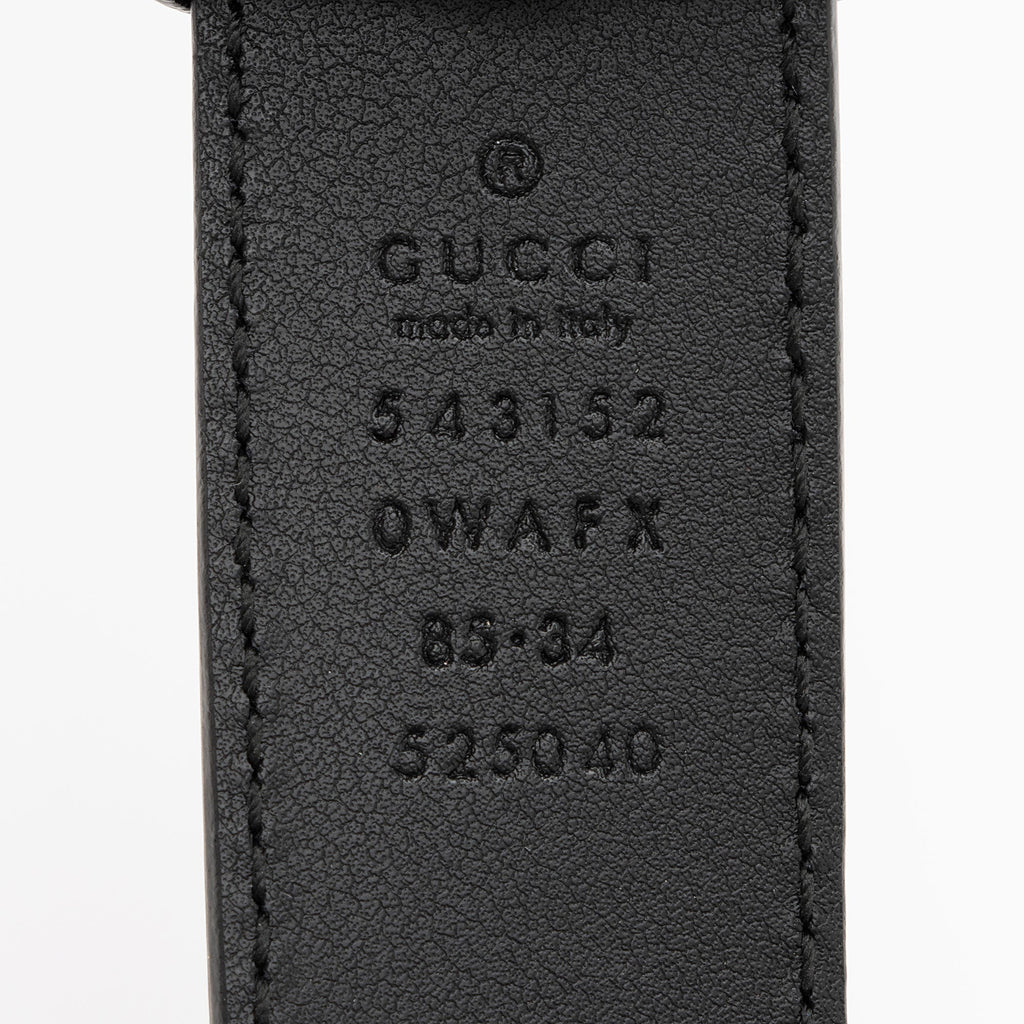 Gucci Leather Rajah Belt - Size 34 / 85 (SHF-llrK13)