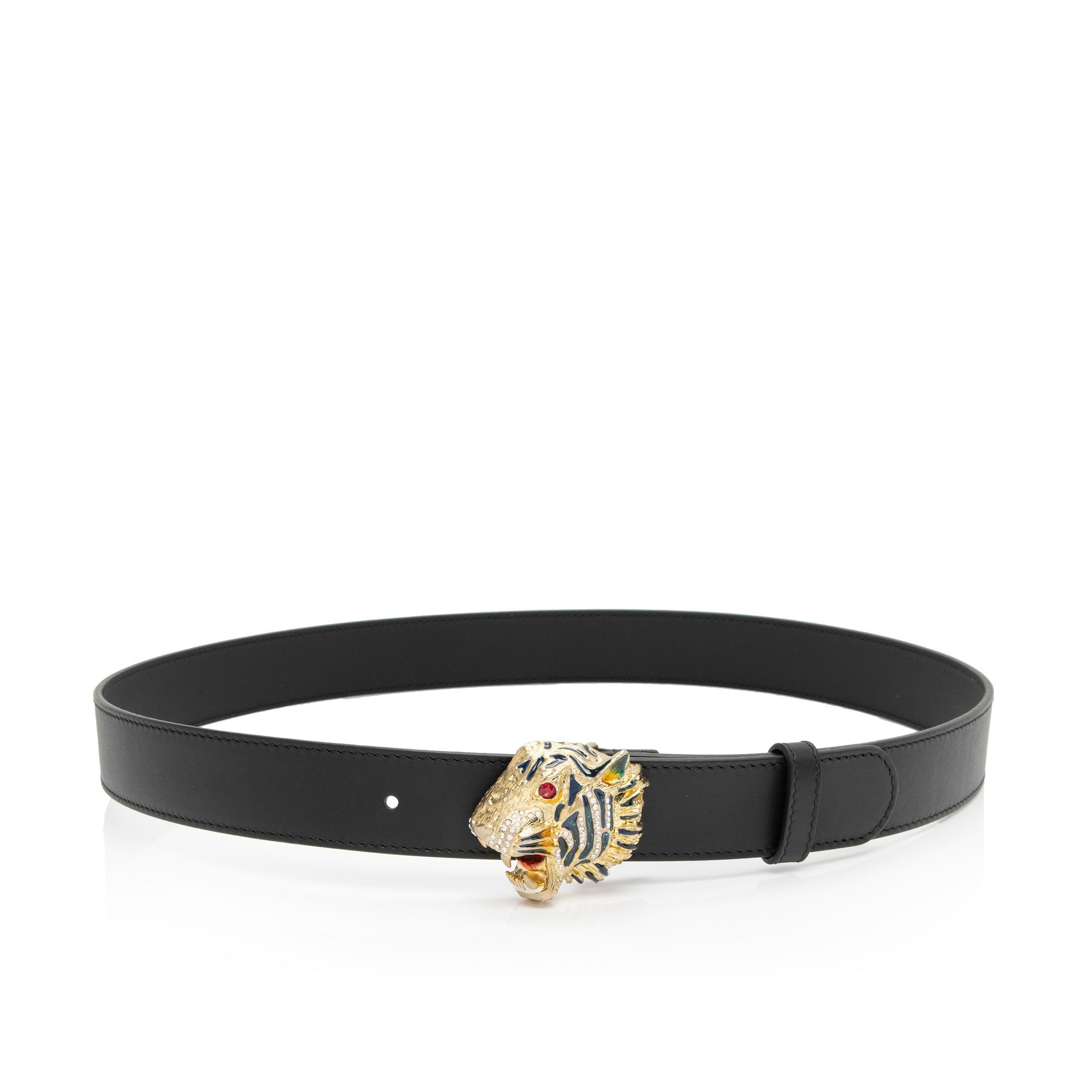 Gucci Leather Rajah Belt - Size 34 / 85 (SHF-llrK13)