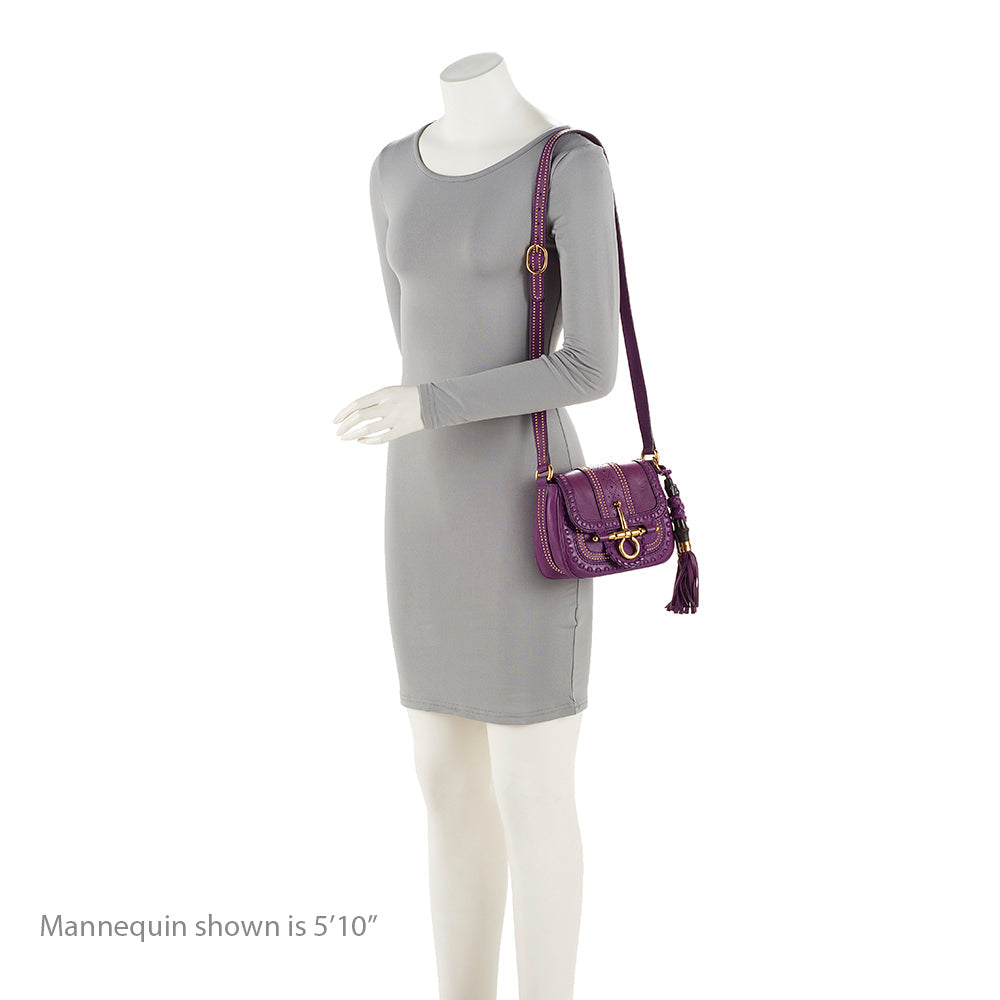 Gucci Leather Snaffle Bit Small Shoulder Bag (SHF-20362)