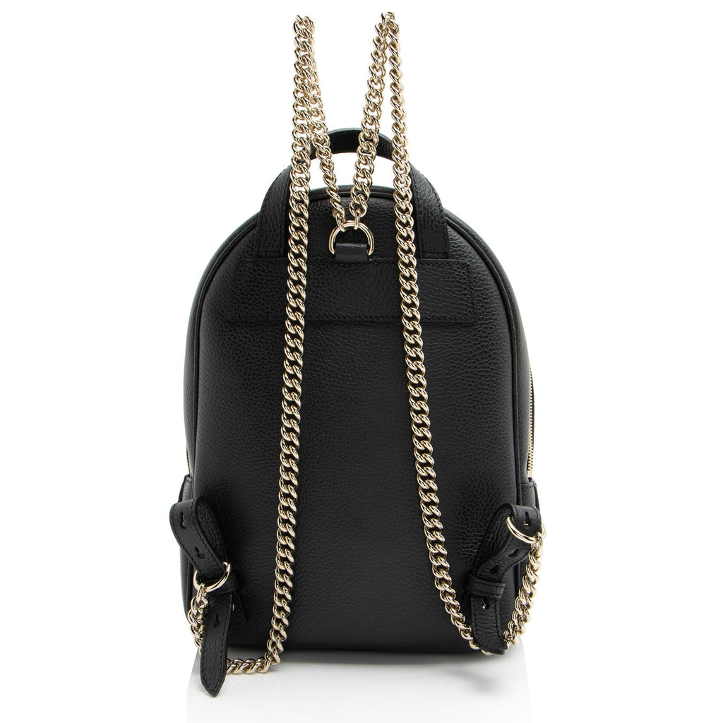 Gucci Leather Soho Chain Backpack (SHF-ImbRbN)