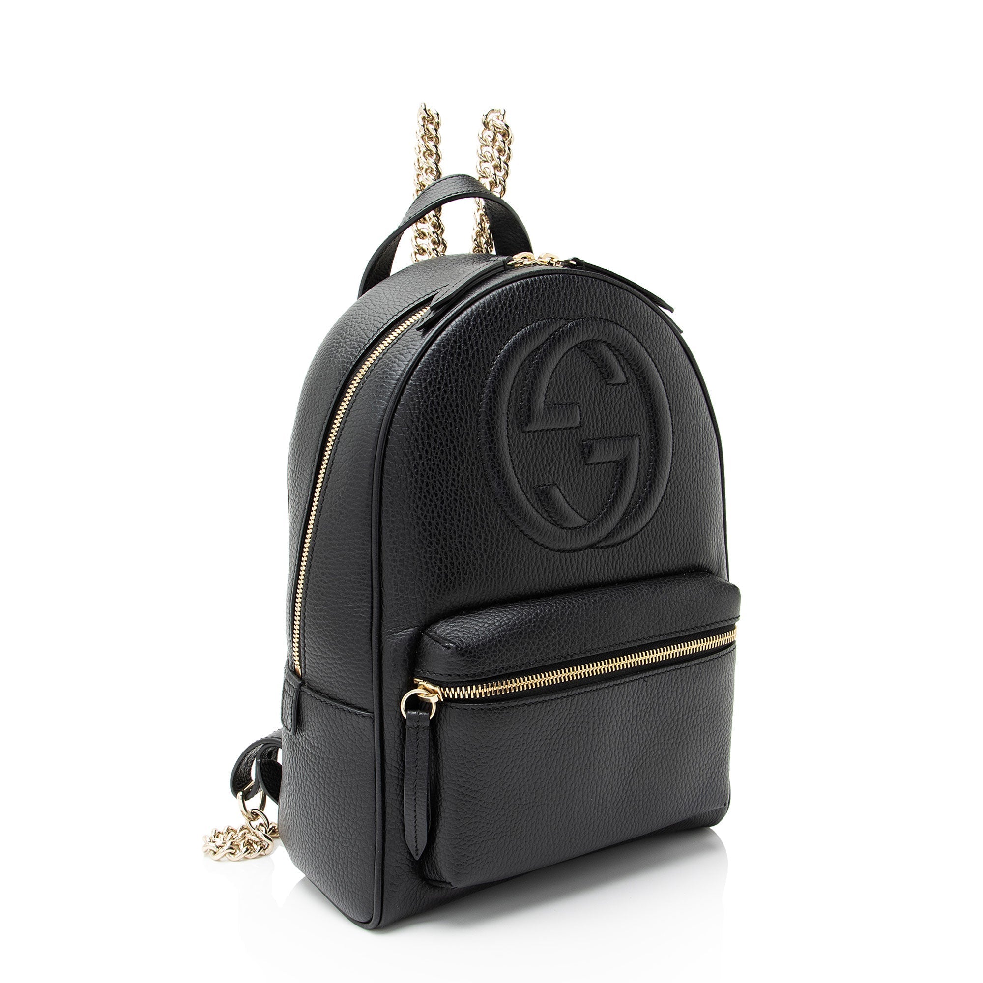 Gucci Leather Soho Chain Backpack