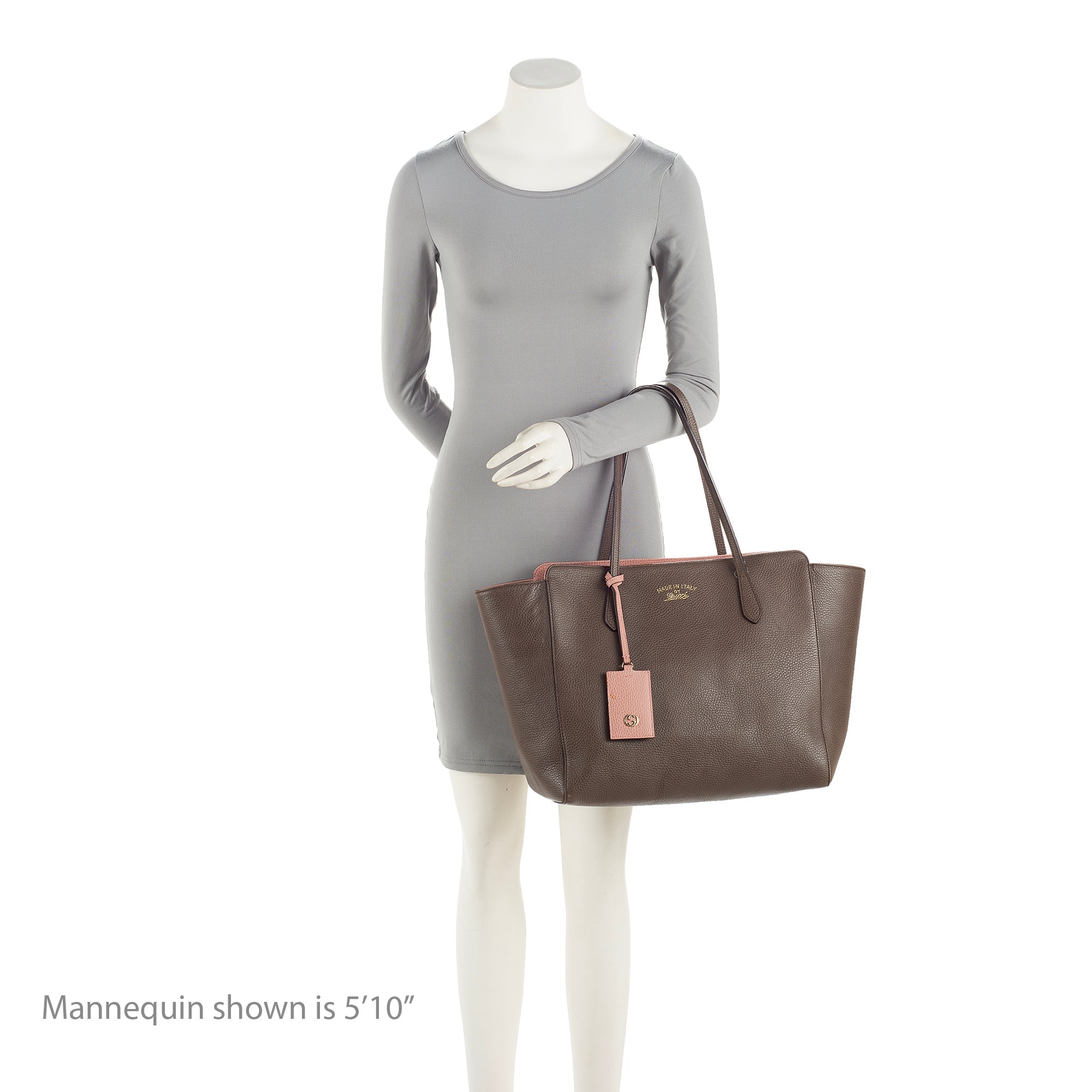 Gucci Leather Swing Medium Tote (SHF-23387)
