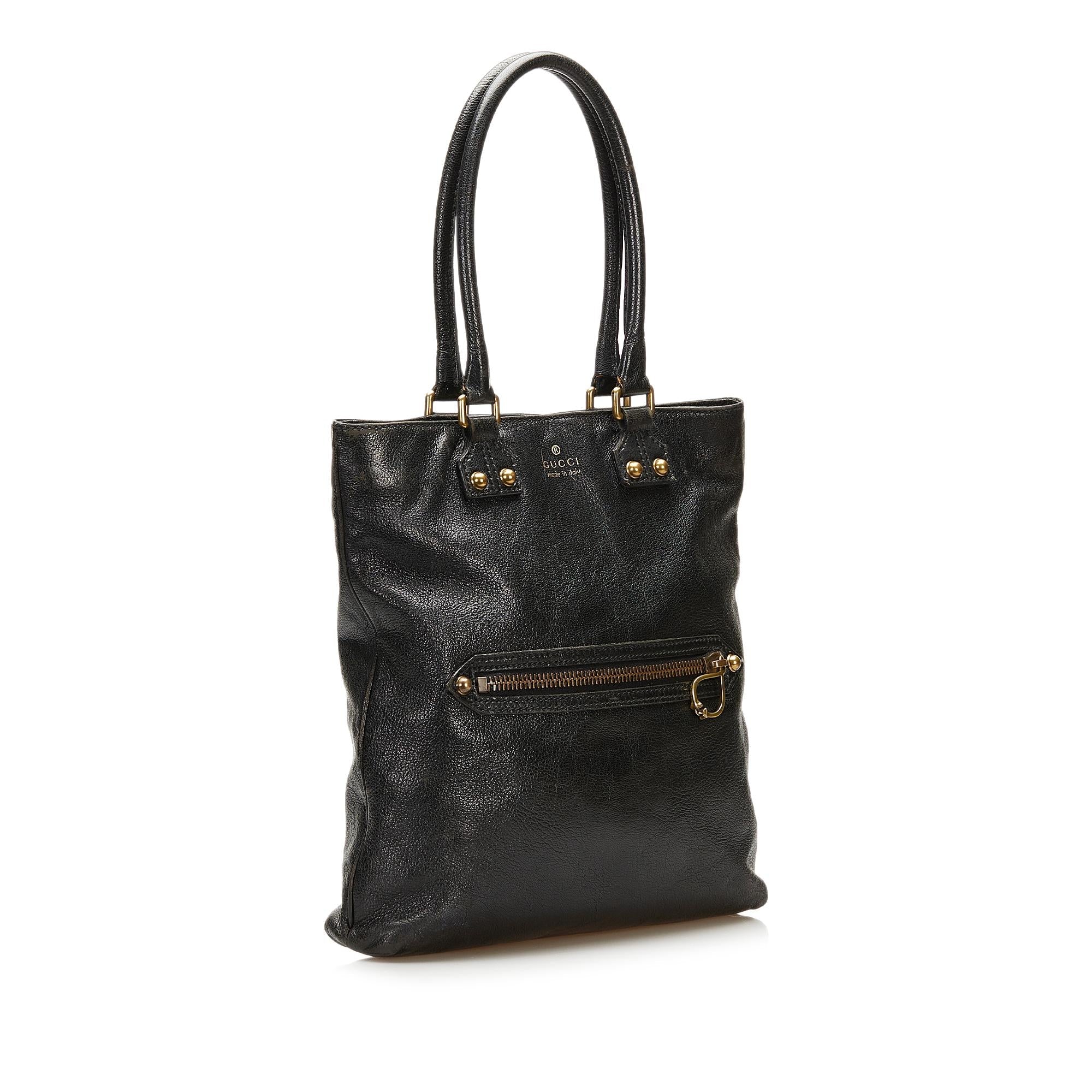 Gucci Leather Tote (SHG-35260)