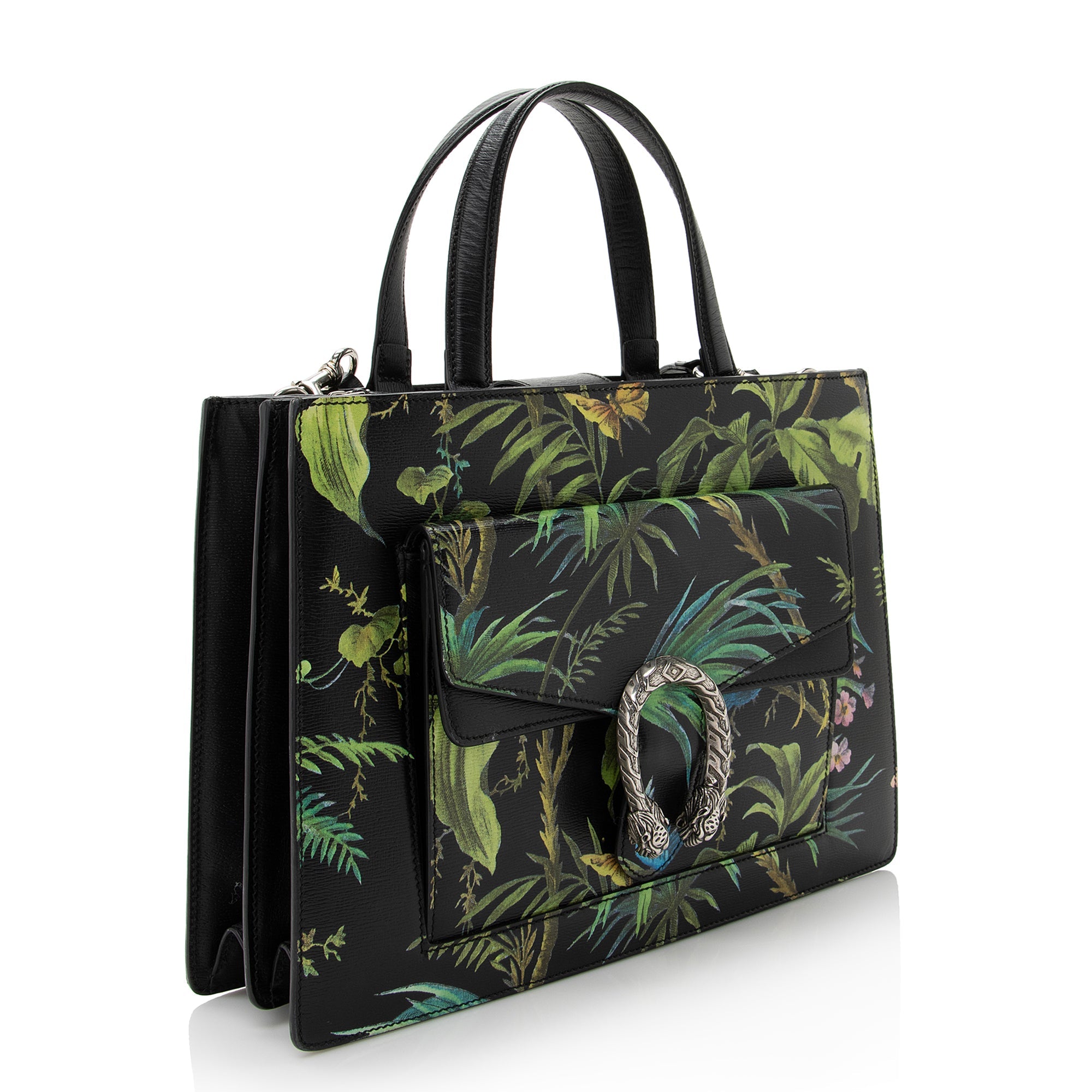Gucci Leather Tropical Dionysus Medium Tote (SHF-22824)