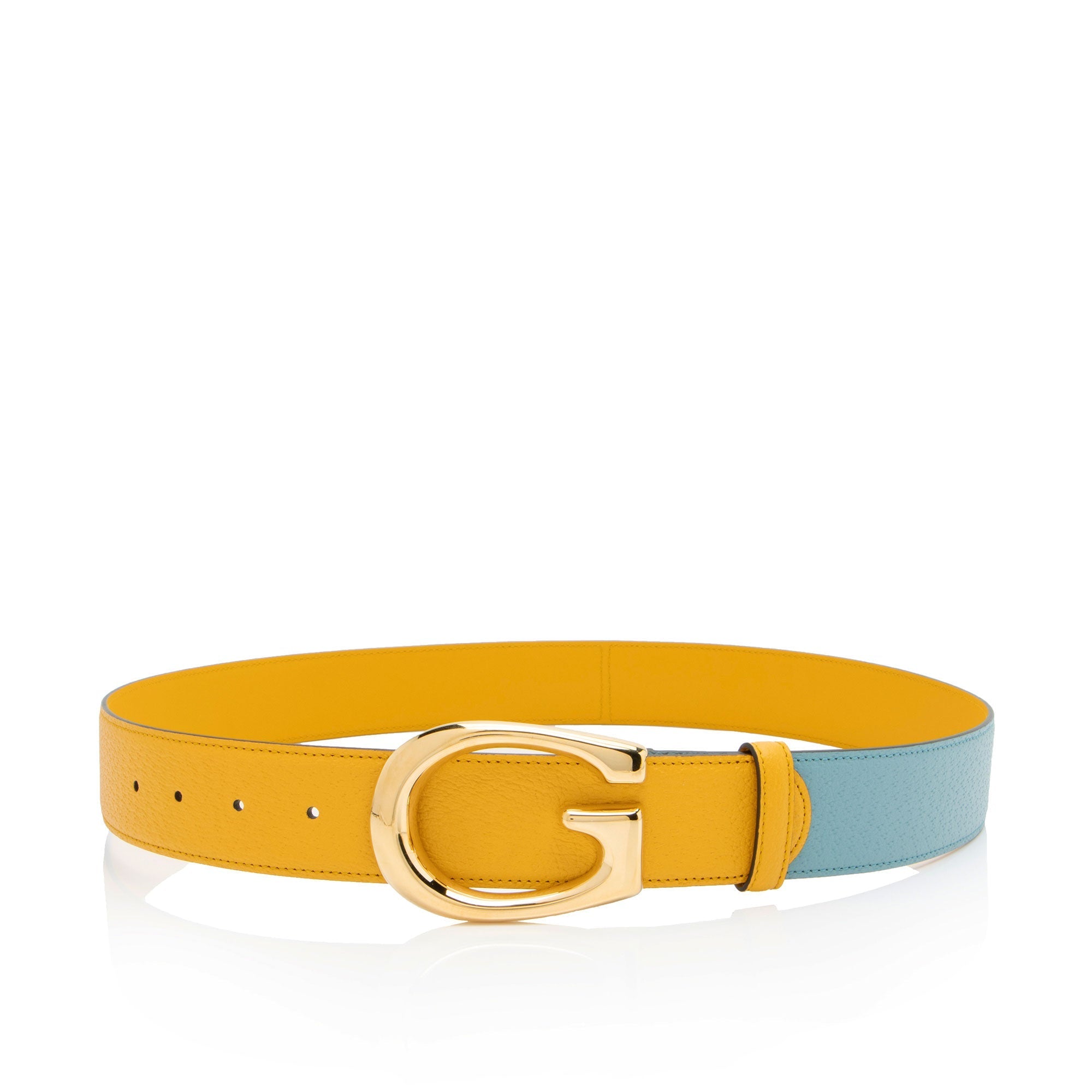 Gucci Leather Two Tone G Belt - Size 38 / 95