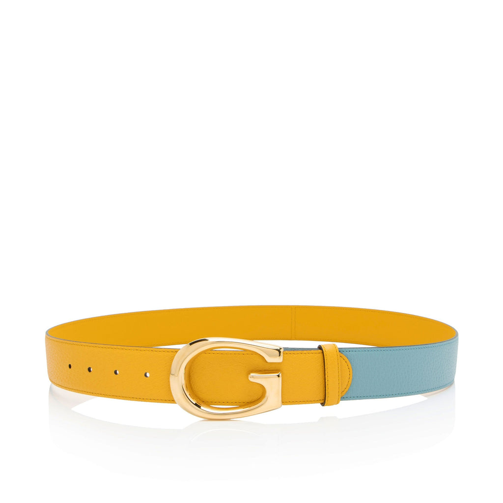 Gucci Leather Two Tone G Belt - Size 40 / 100