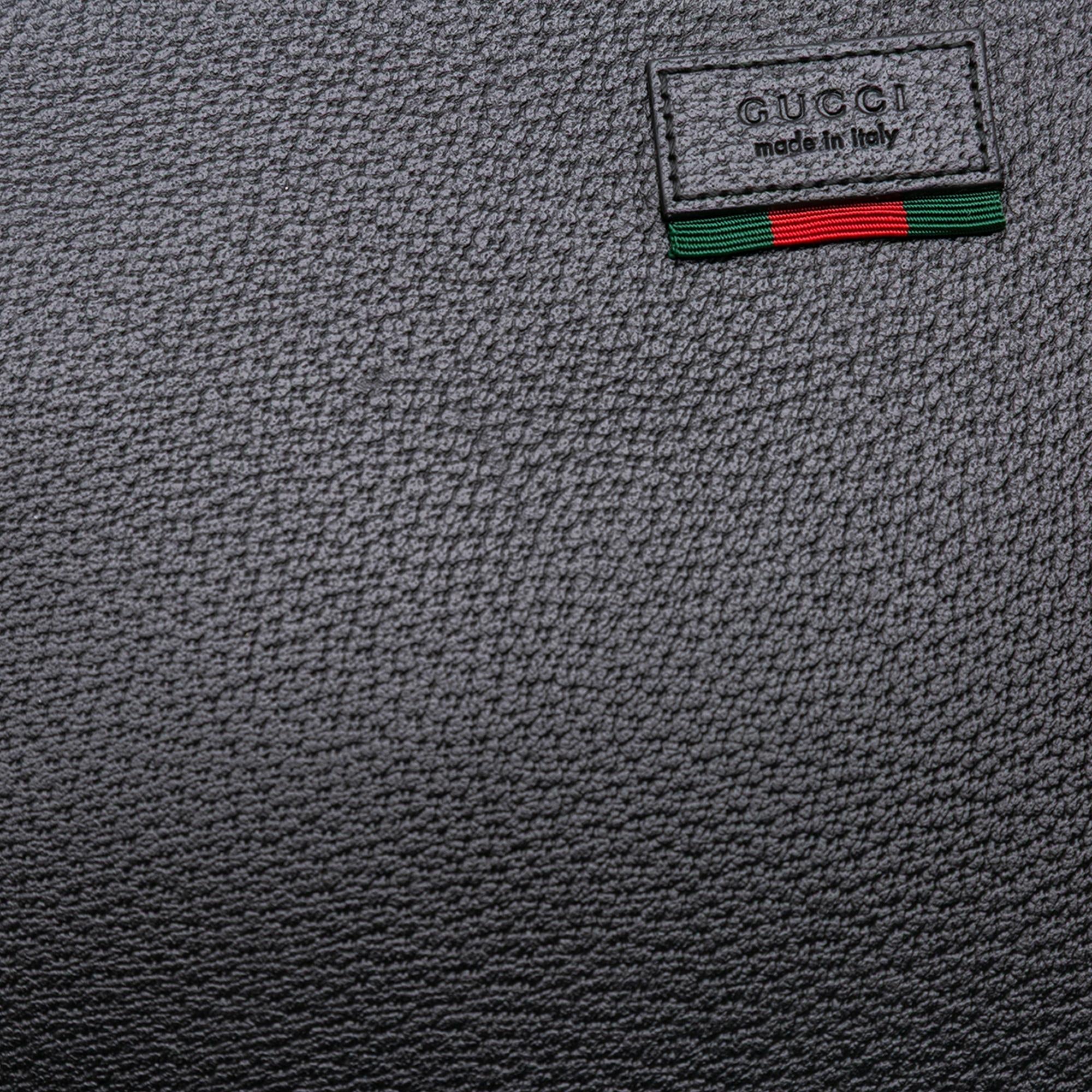 Gucci Leather Web Agora Clutch