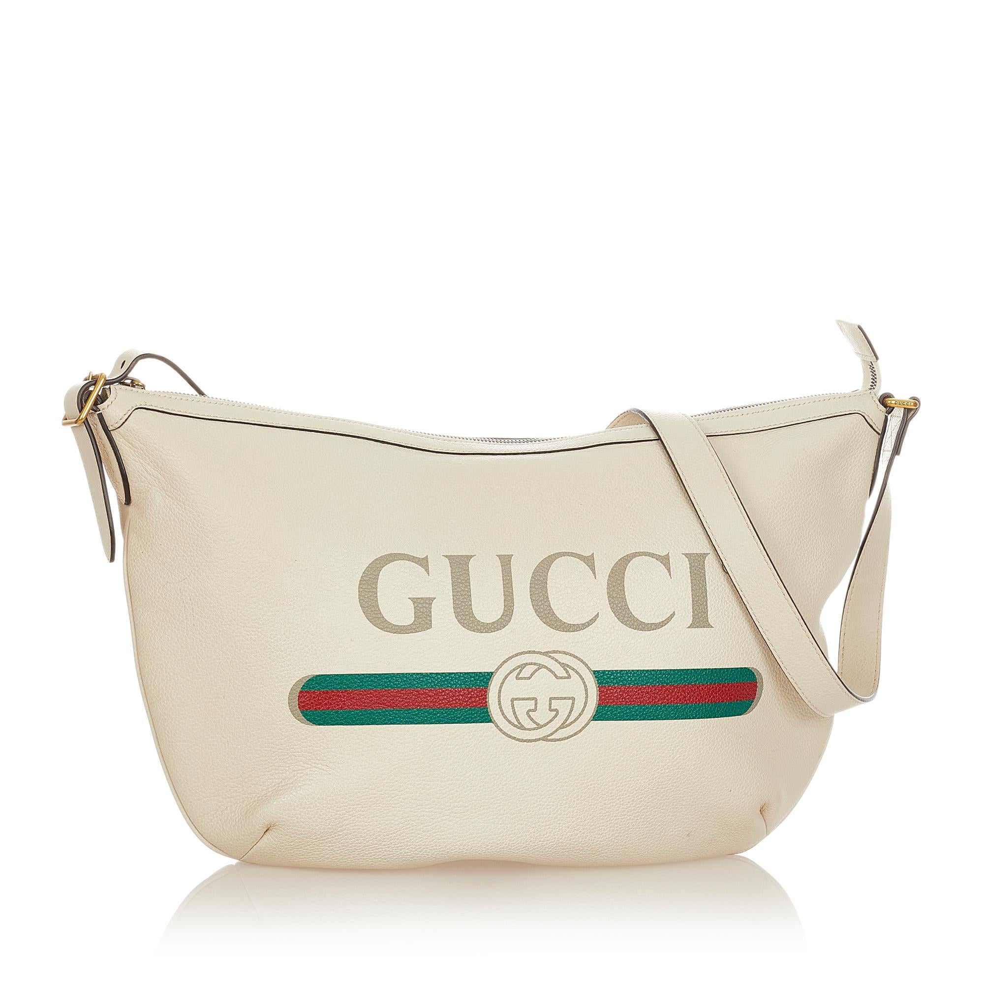 Gucci Logo Leather Shoulder Bag (SHG-31846)