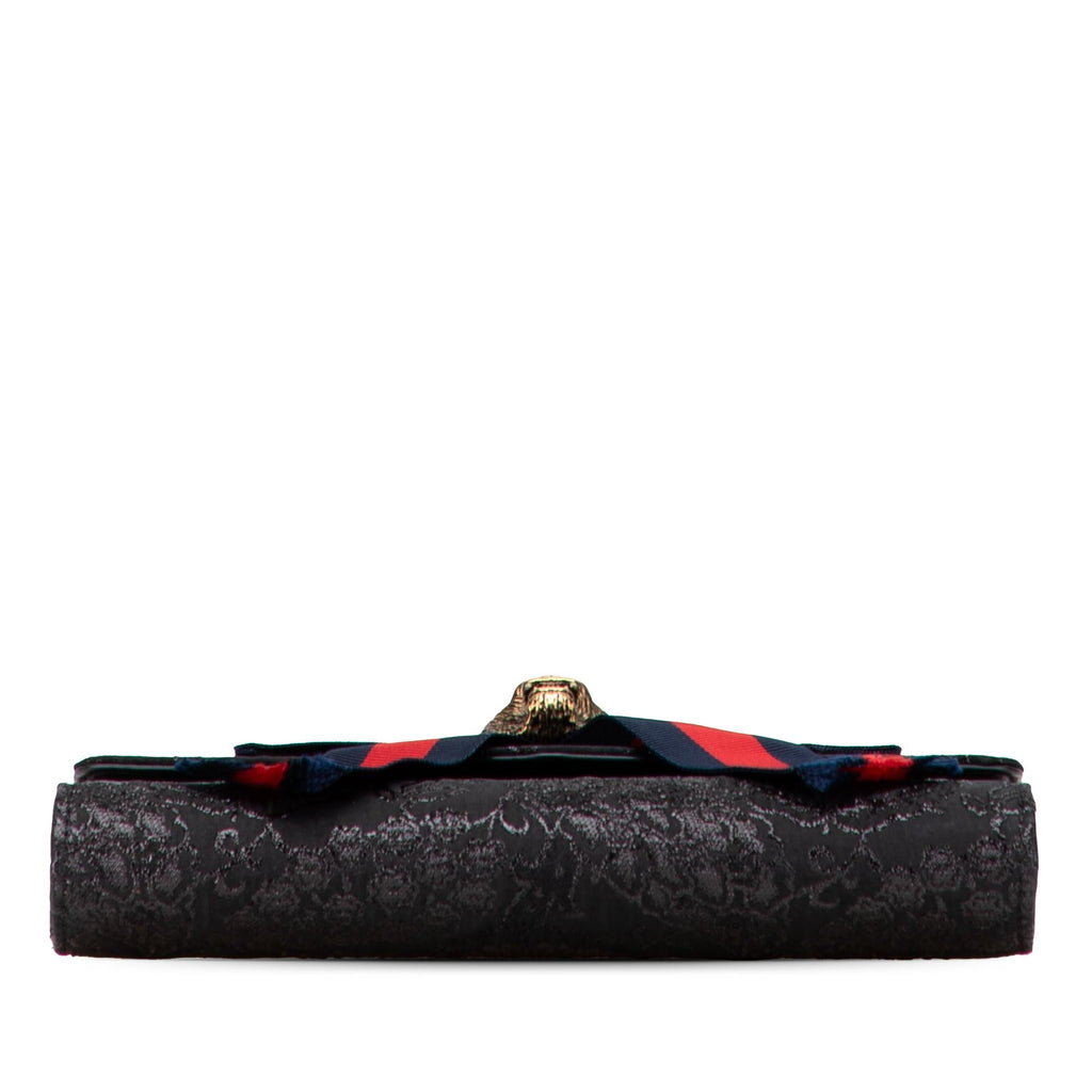 Gucci Lurex Brocade Animalier Broadway Clutch