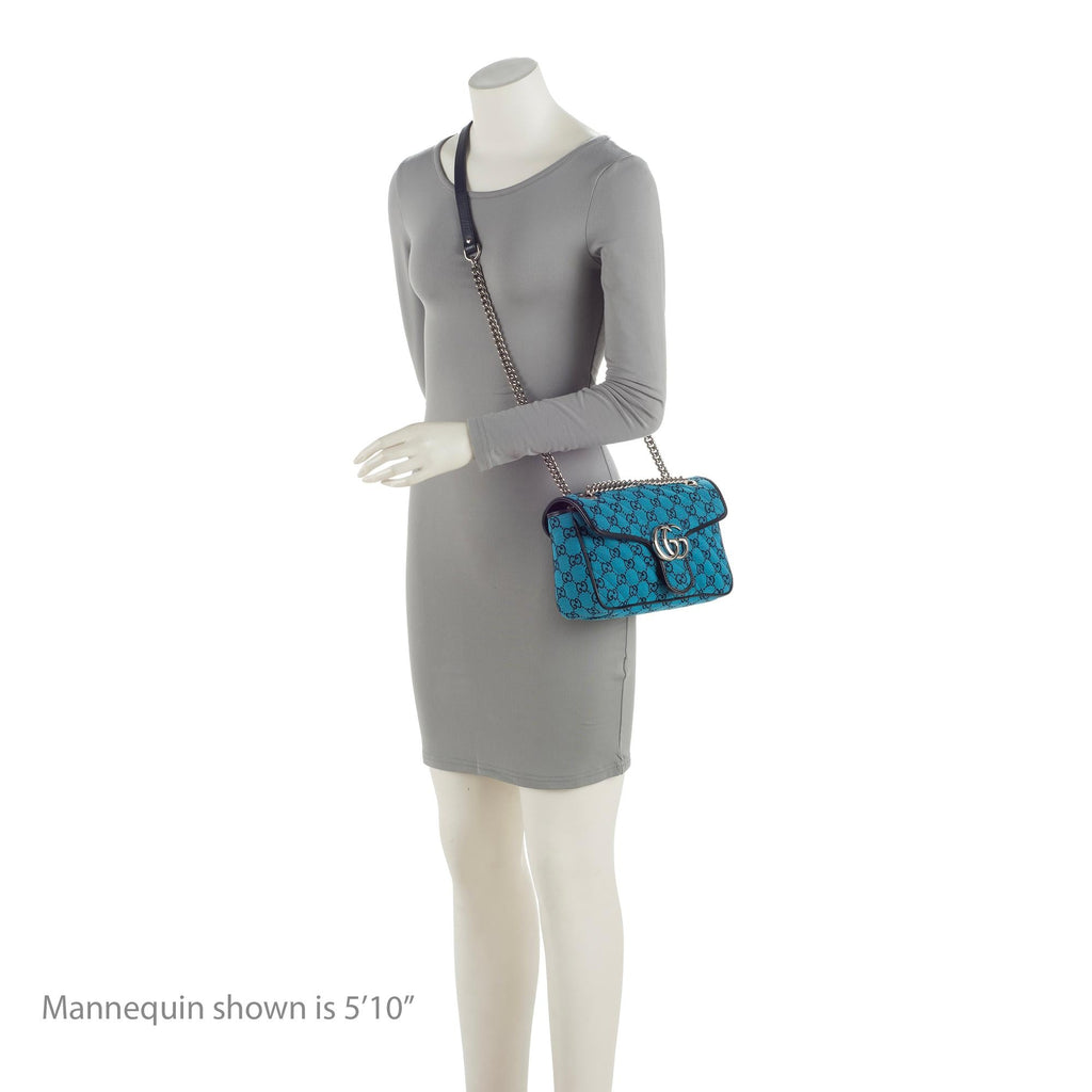 Gucci Matelasse GG Canvas Marmont Small Shoulder Flap Bag (SHF-jEJnpg)