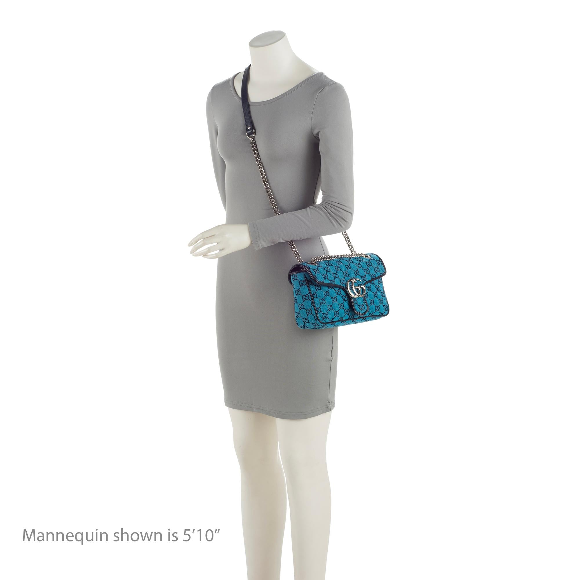 Gucci Matelasse GG Canvas Marmont Small Shoulder Flap Bag (SHF-jEJnpg)