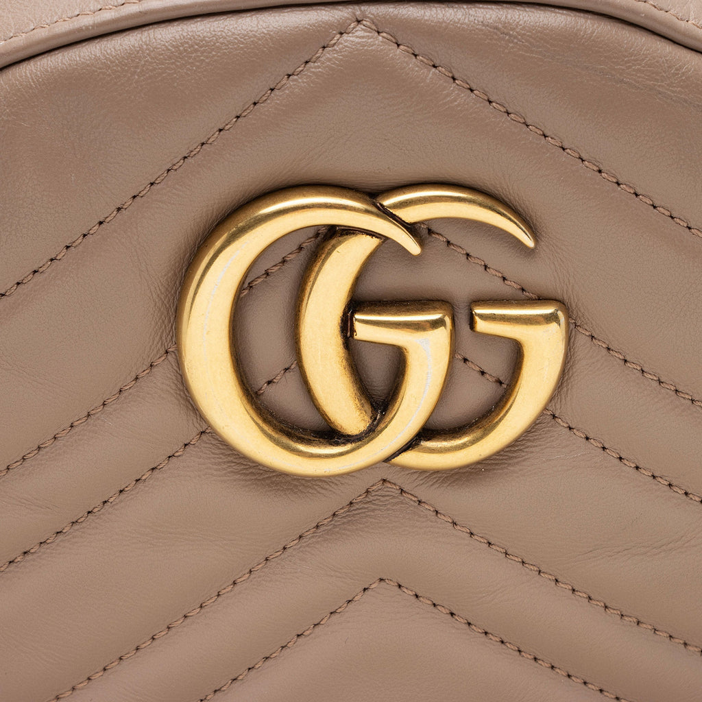 Gucci Matelasse Leather GG Marmont Backpack