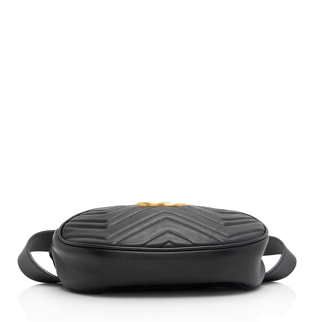 Gucci Matelasse Leather GG Marmont Belt Bag - Size 34 / 85 (SHF-sypfnp)