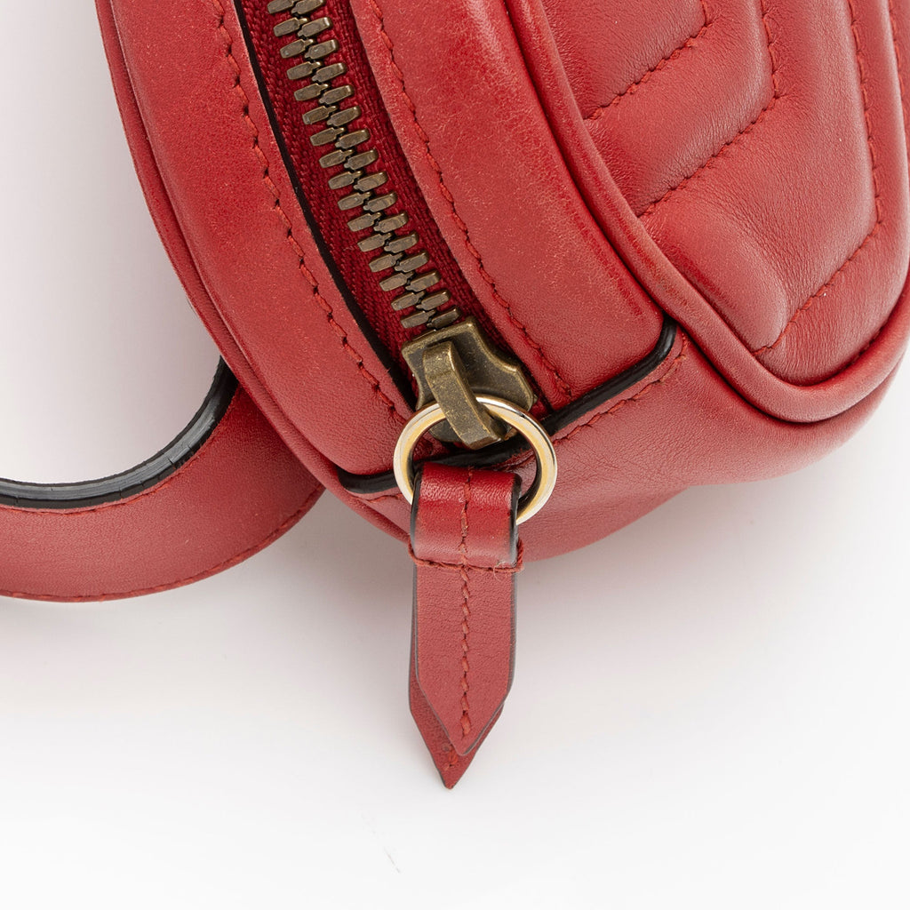 Gucci Matelasse Leather GG Marmont Belt Bag - Size 38 / 95 (SHF-DYUhgU)