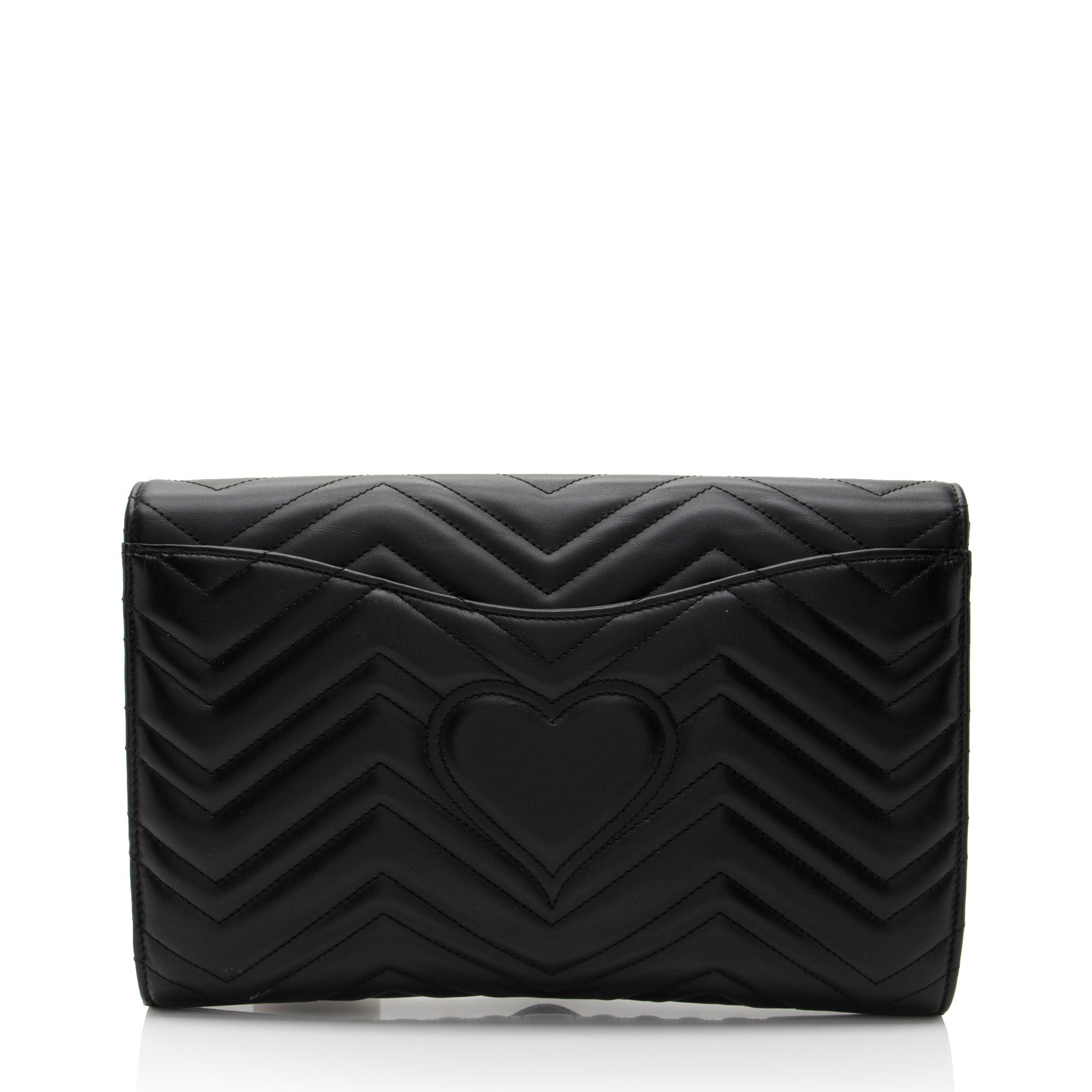 Gucci Matelasse Leather GG Marmont Clutch (SHF-ZRS6E1)