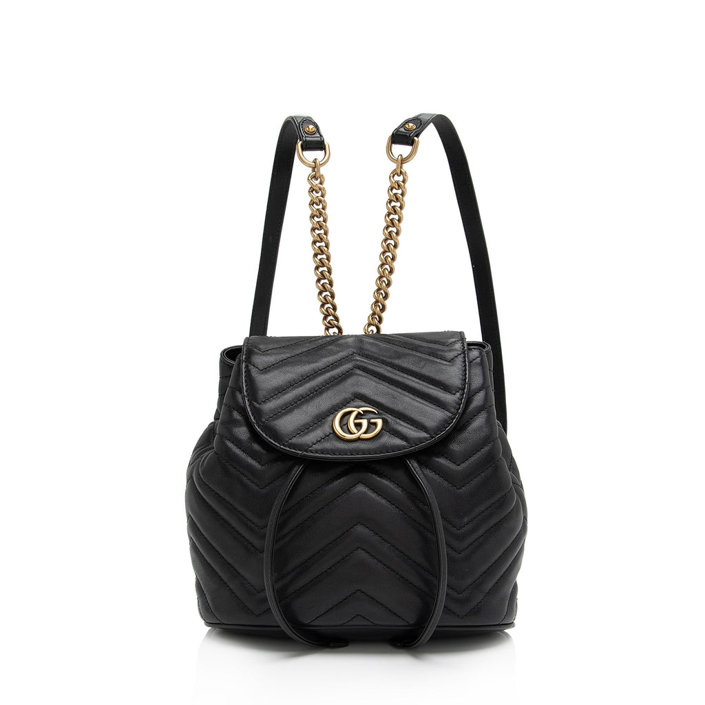 Gucci Matelasse Leather GG Marmont Mini Backpack (SHF-WqOeC5)