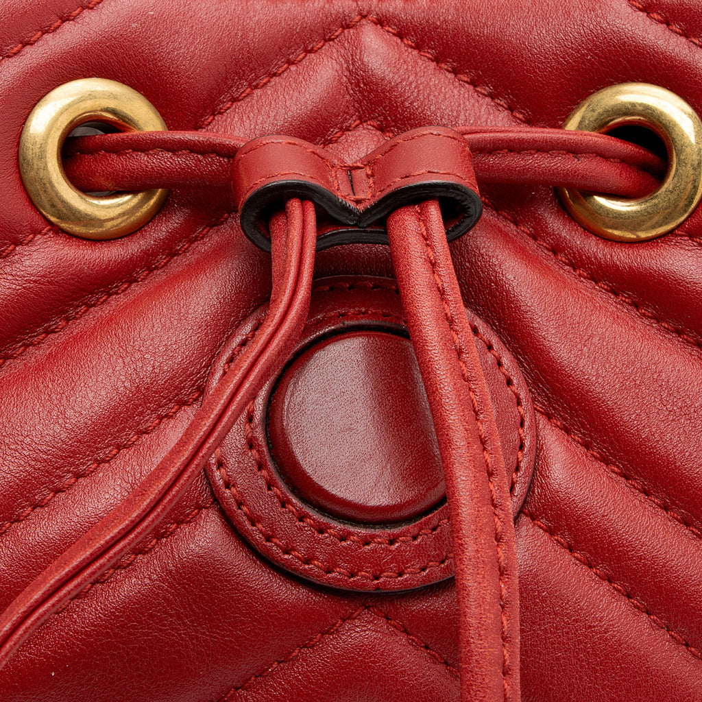 Gucci Matelasse Leather GG Marmont Mini Backpack (SHF-QNu94U)