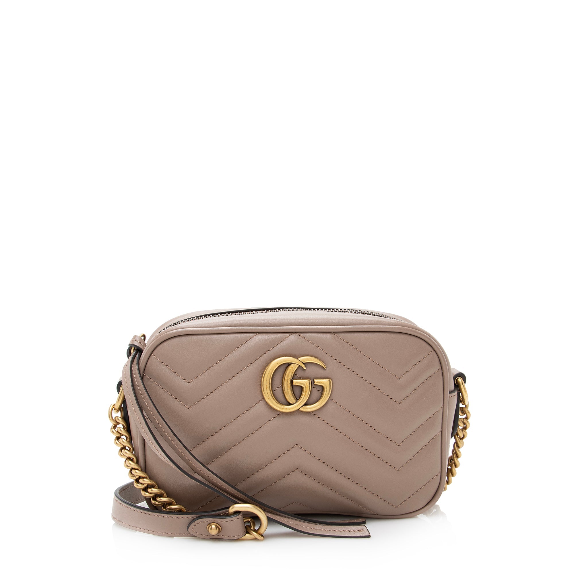 Gucci Matelasse Leather GG Marmont Mini Bag (SHF-22838)