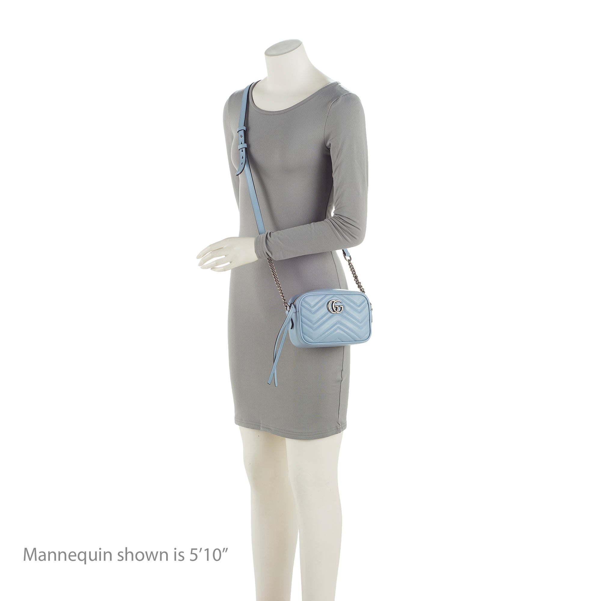 Gucci Matelasse Leather GG Marmont Mini Bag (SHF-23607)