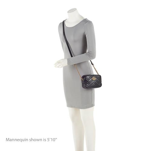 Gucci Matelasse Leather GG Marmont Mini Bag (SHF-23808)