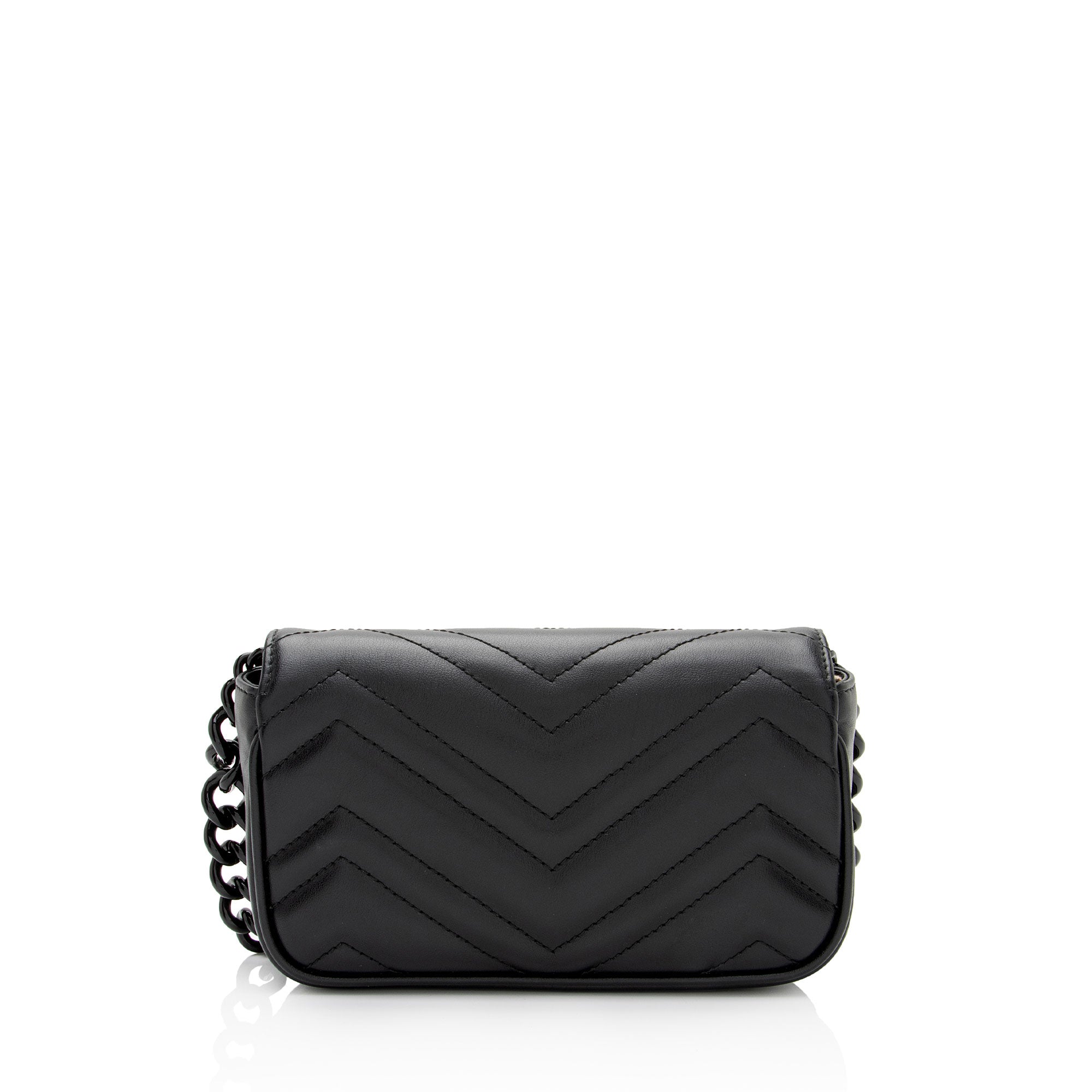 Gucci Matelasse Leather GG Marmont Monochrome Belt Bag (SHF-2itioi)