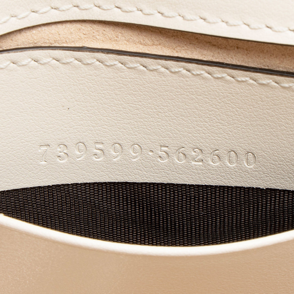 Gucci Matelasse Leather GG Marmont Monochrome Square Chain Belt Bag