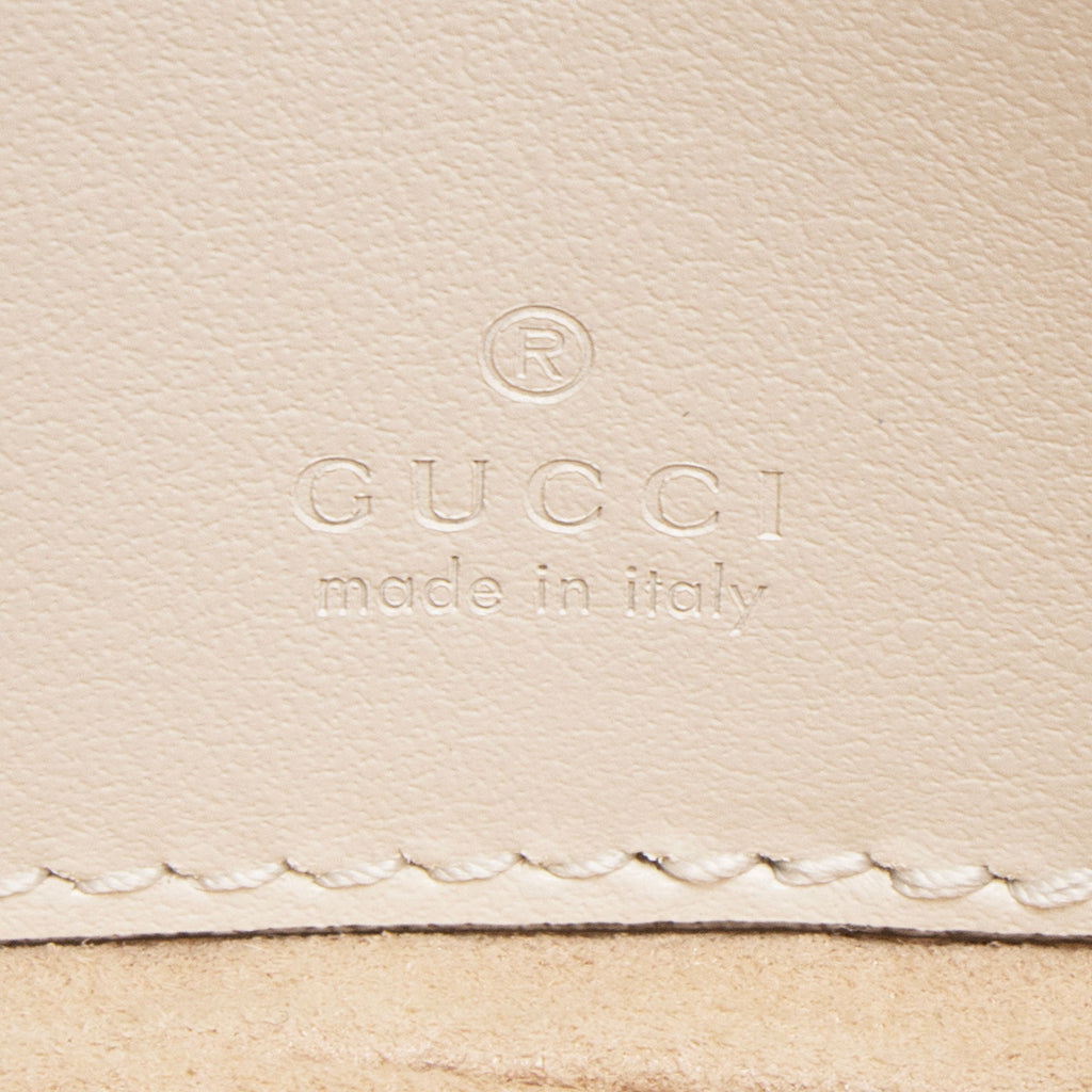 Gucci Matelasse Leather GG Marmont Monochrome Square Chain Belt Bag