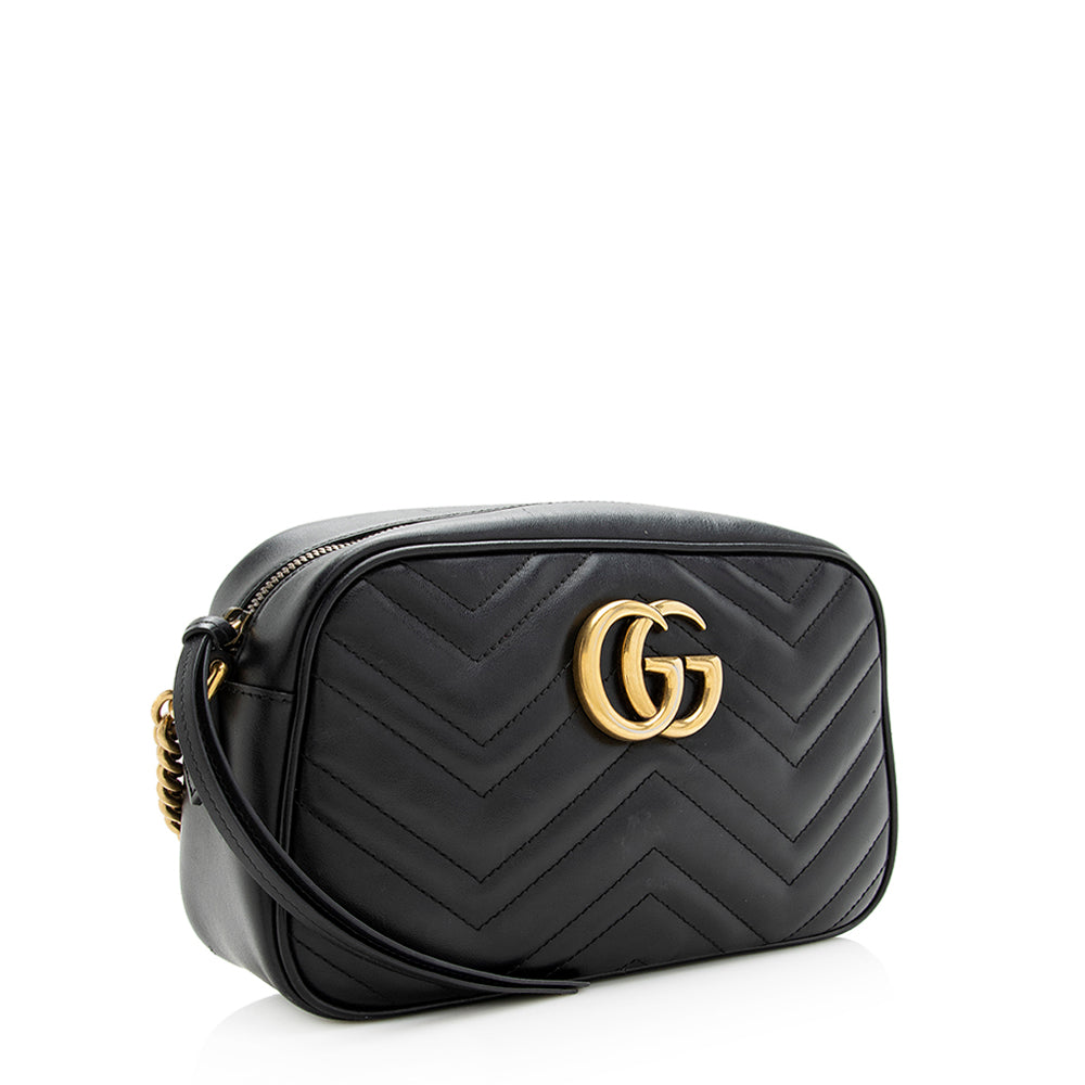 Gucci Matelasse Leather GG Marmont Small Shoulder Bag (SHF-20150)