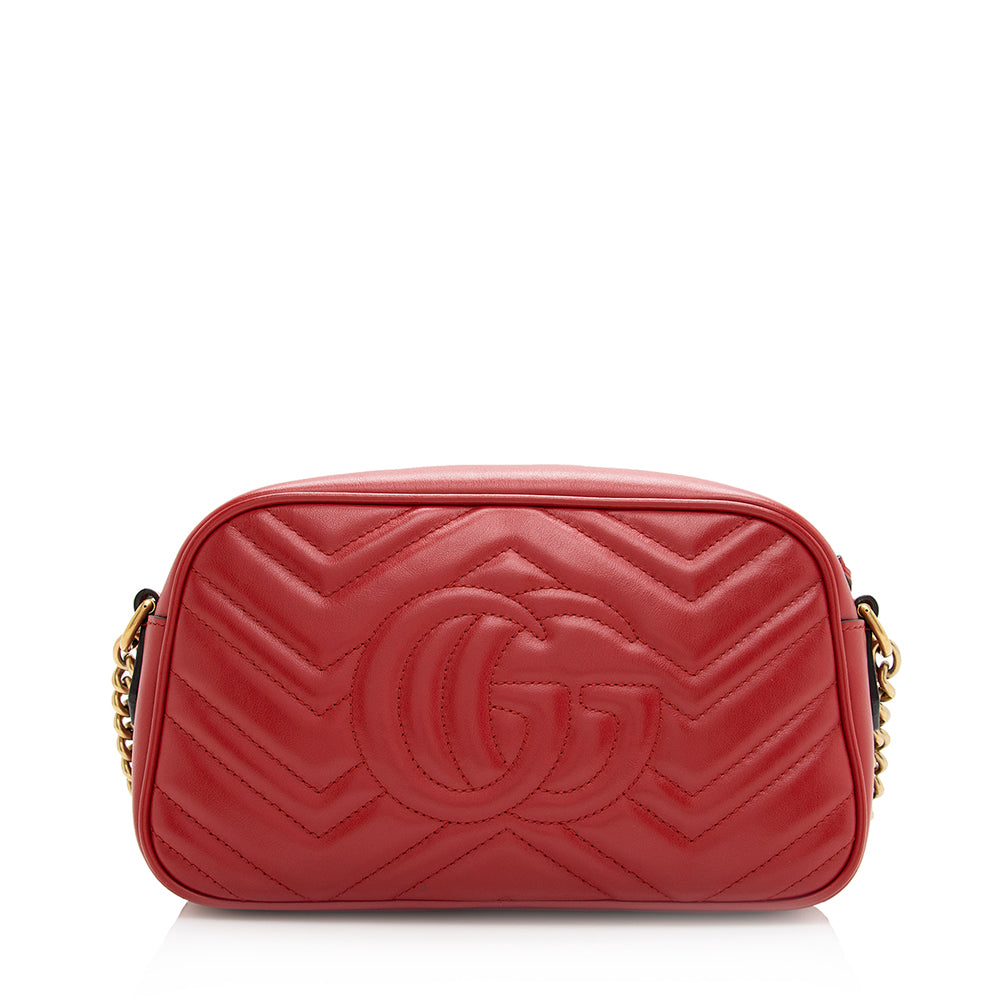 Gucci Matelasse Leather GG Marmont Small Shoulder Bag (SHF-20476)