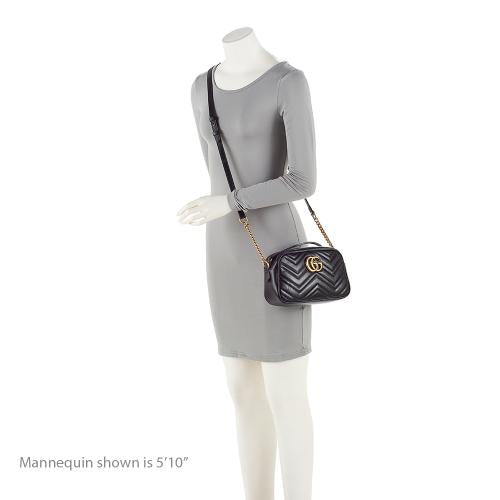 Gucci Matelasse Leather GG Marmont Small Shoulder Bag (SHF-21488)