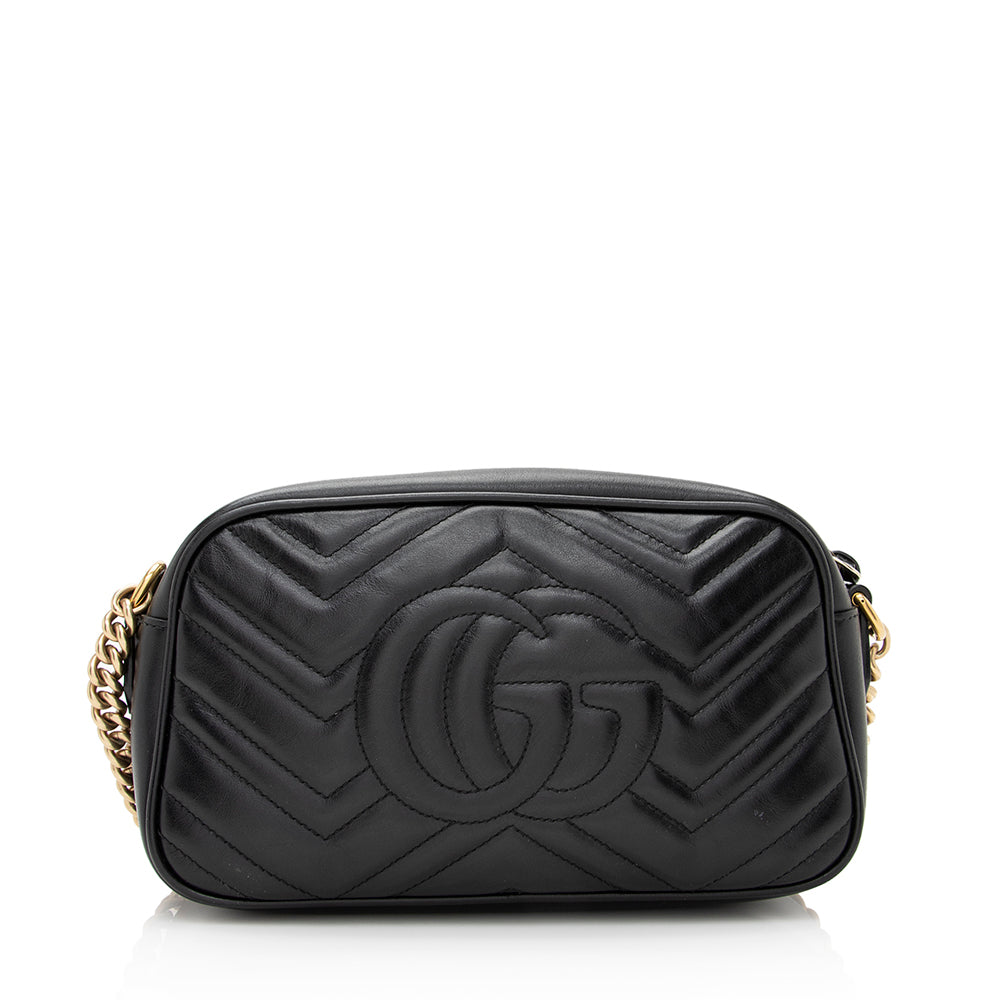 Gucci Matelasse Leather GG Marmont Small Shoulder Bag (SHF-21668)