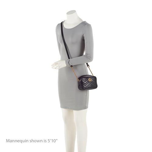 Gucci Matelasse Leather GG Marmont Small Shoulder Bag (SHF-21668)