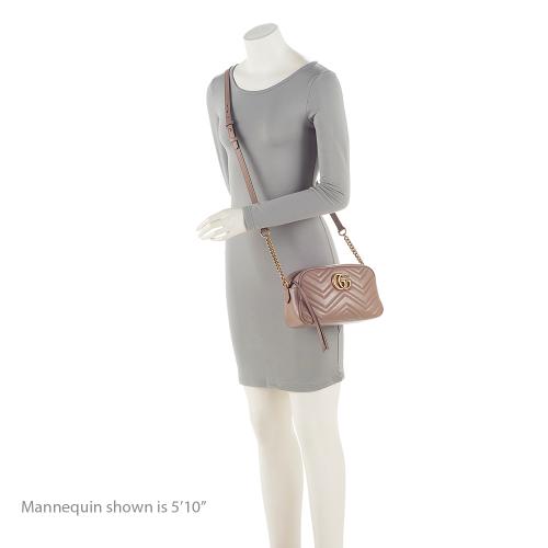 Gucci Matelasse Leather GG Marmont Small Shoulder Bag (SHF-22520)