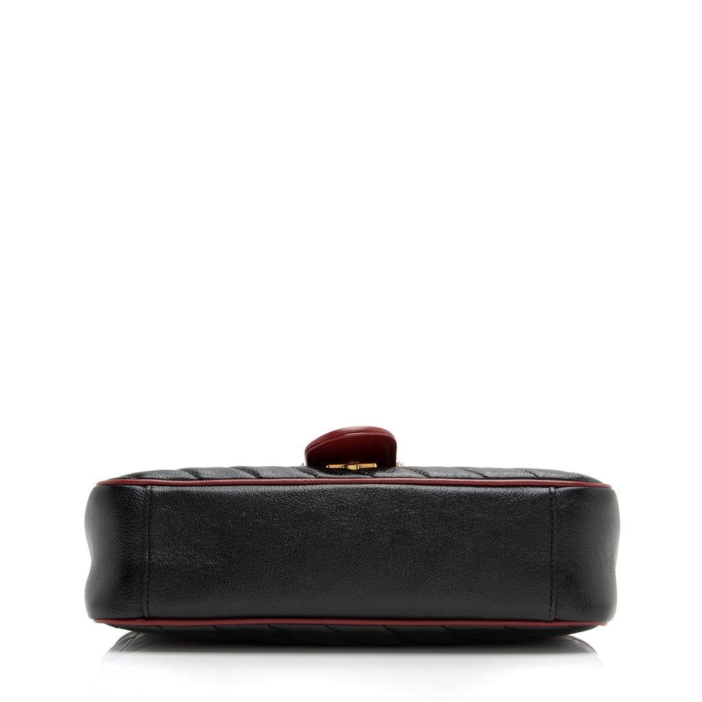 Gucci Matelasse Leather Torchon GG Marmont Small Shoulder Bag (SHF-23396)