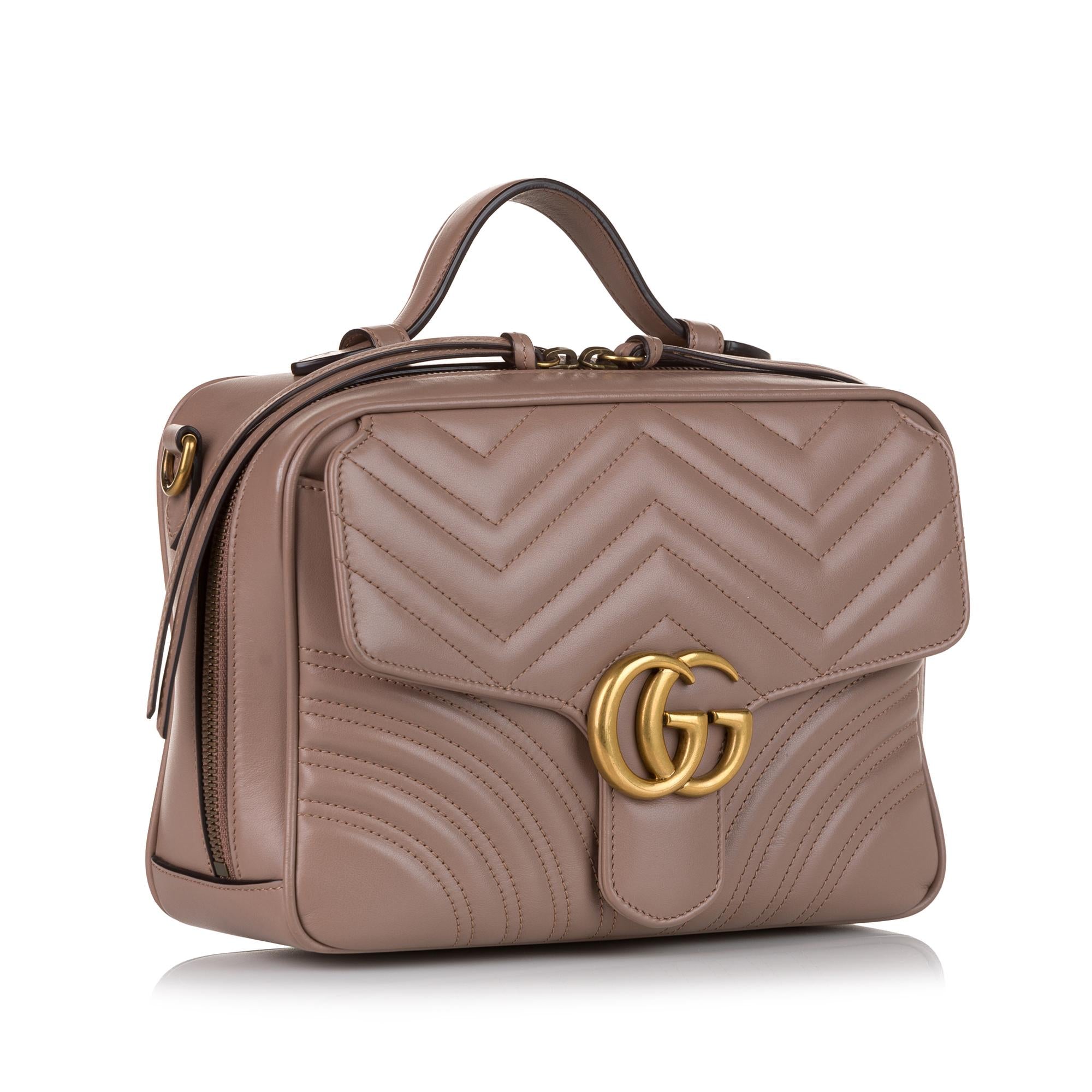 Gucci Matelasse Sylvie Web Small GG Marmont (SHG-35921)