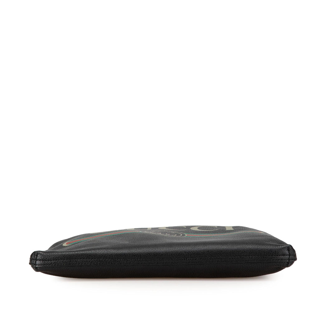 Gucci Medium Leather Logo Portfolio Clutch